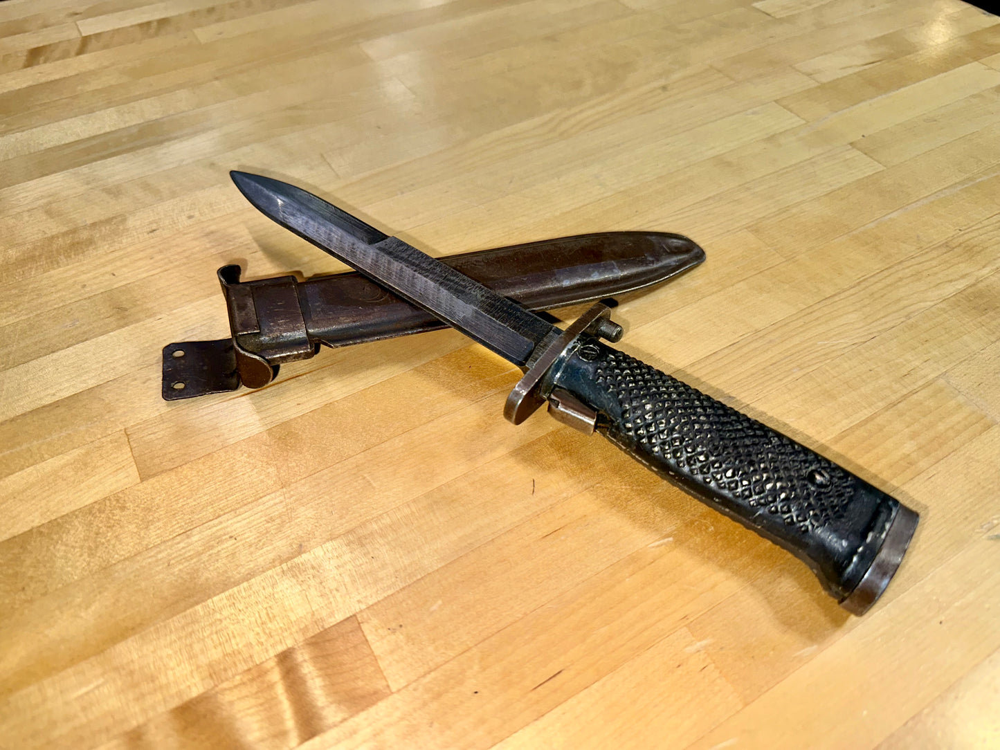 Vintage M5A1 Bayonet for M1 Garand – Aluminum Grips (Turkish P5)