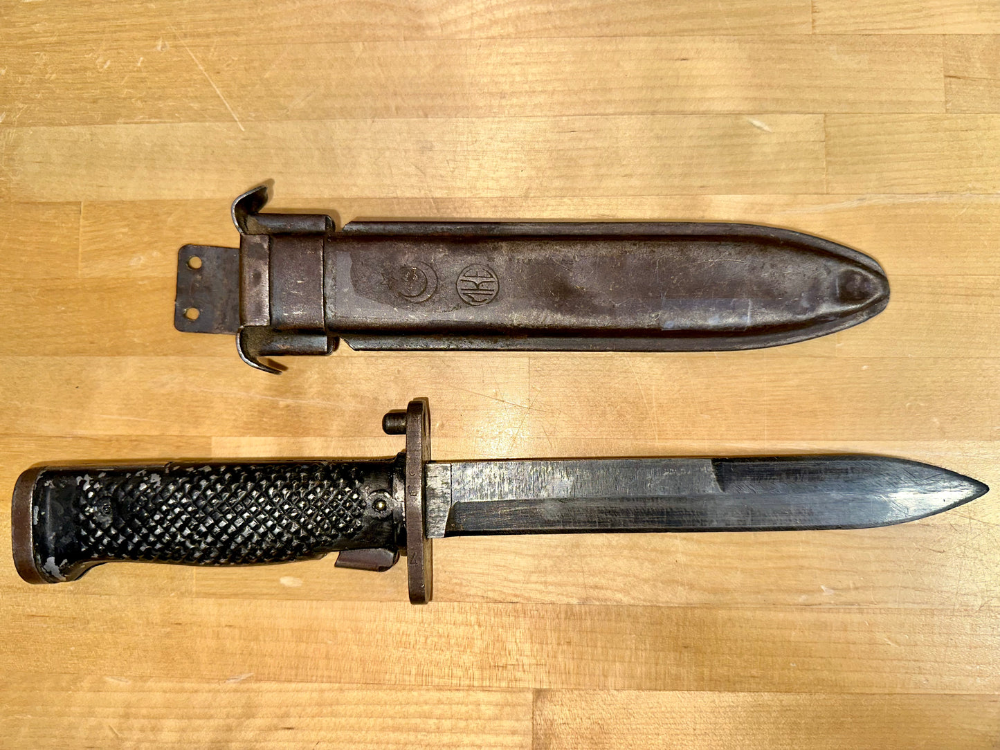 Vintage M5A1 Bayonet for M1 Garand – Aluminum Grips (Turkish P5)