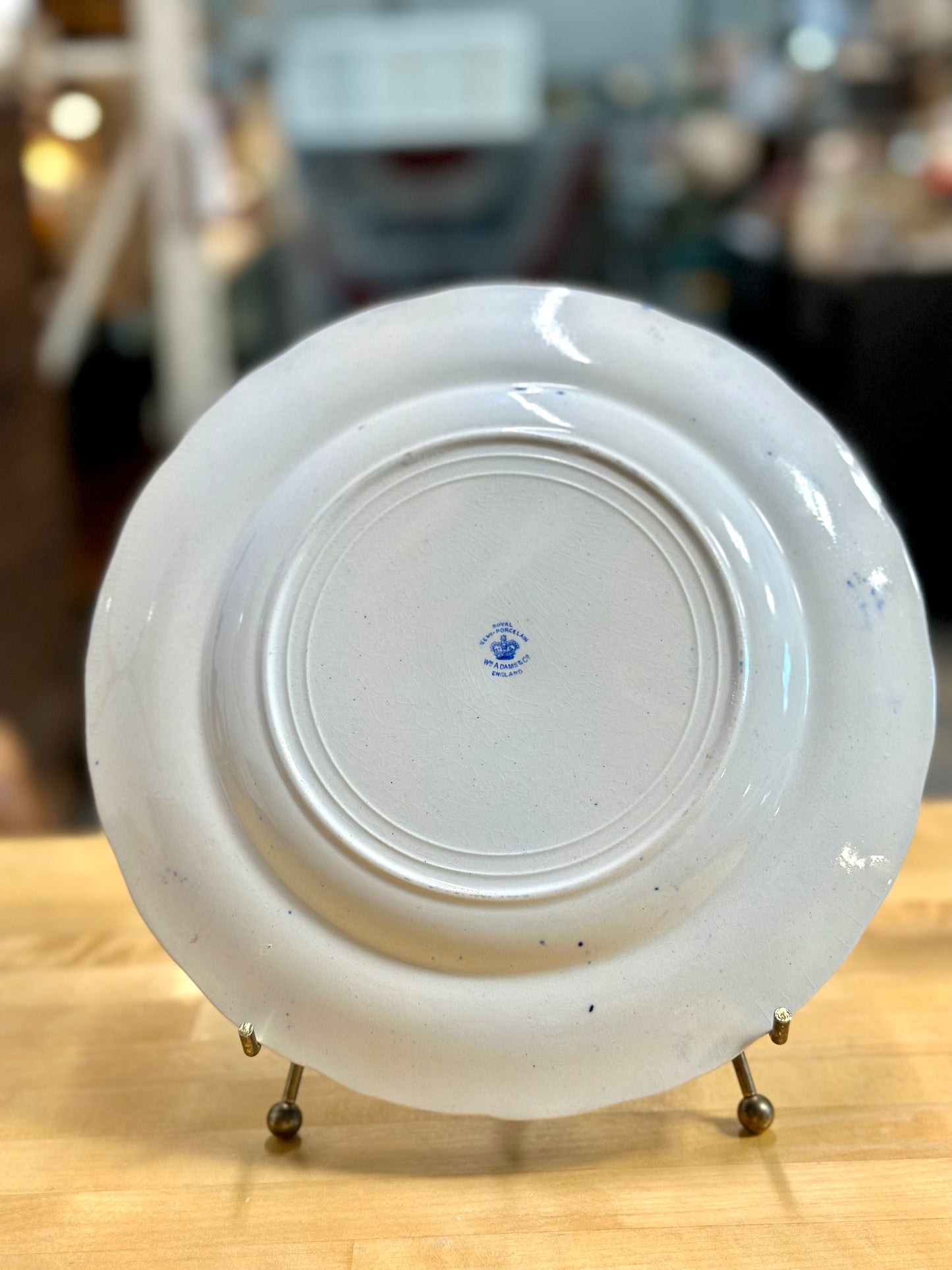 WM Adams & Co Blue Transferware