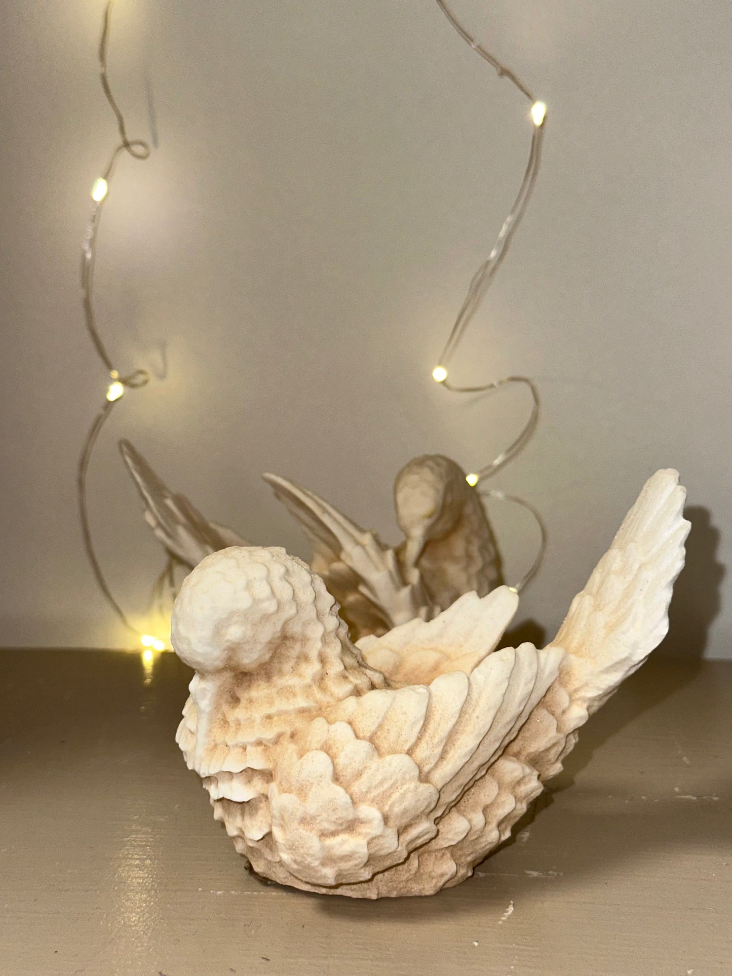 Vintage Classic Figure Love Birds by Sculptor A. Santini Made in Italy