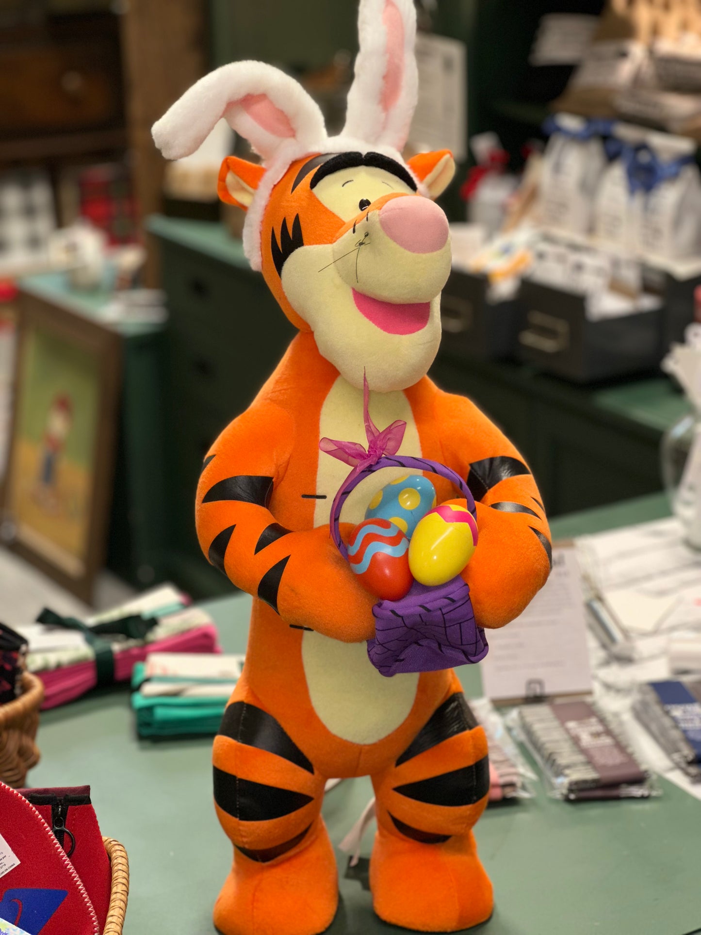 Disney Easter Tigger Plush - Bunny Hat & Egg Basket/ Winnie the Pooh series