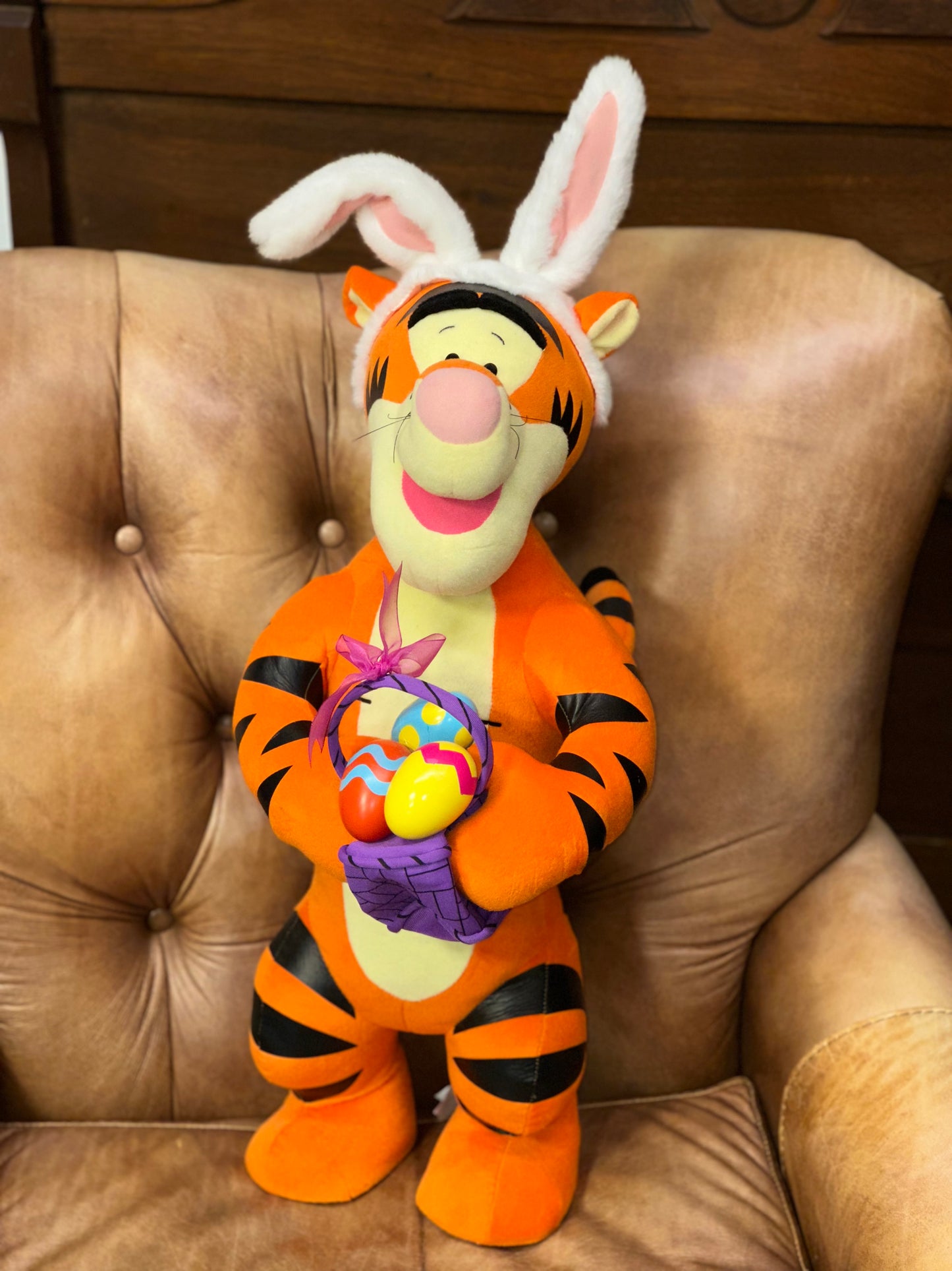 Disney Easter Tigger Plush - Bunny Hat & Egg Basket/ Winnie the Pooh series