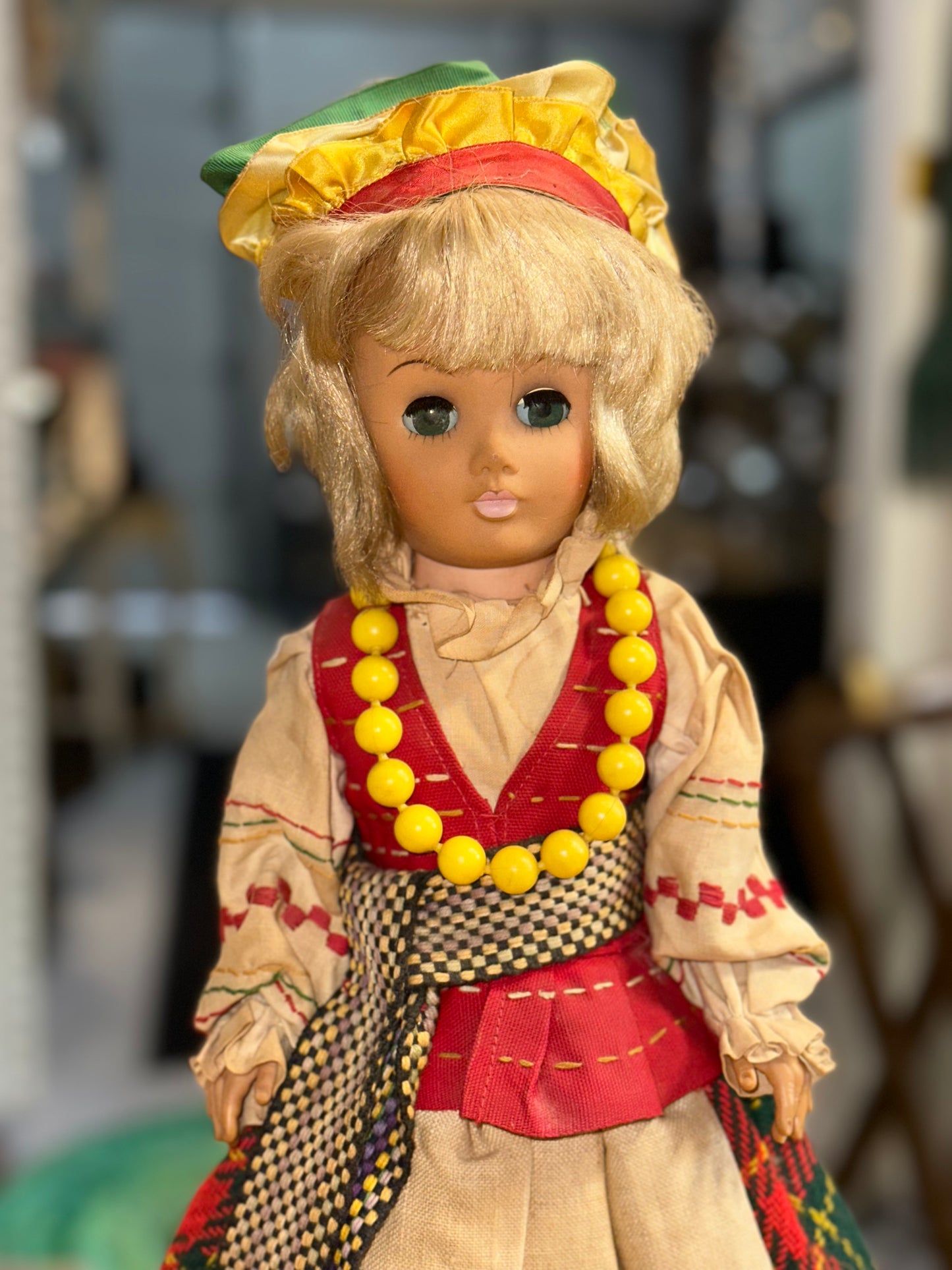 Vintage Cultural Heritage Dolls - European Folk & Native American-Inspired Pair