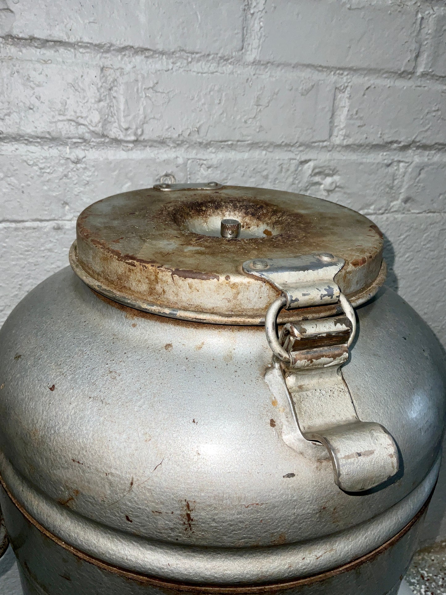 Antique Coffee Steel Canteen