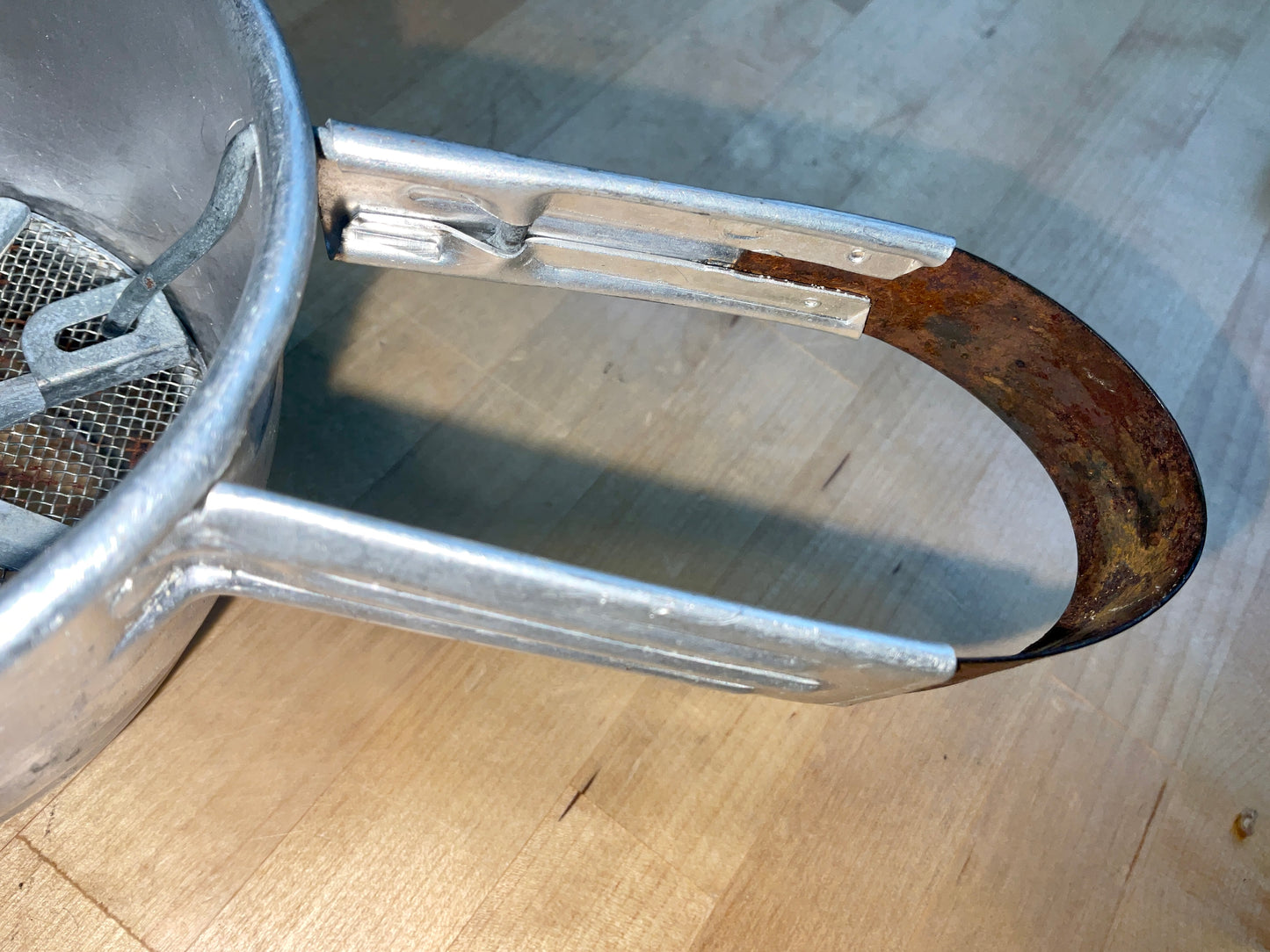 Vintage Aluminium Foley Handheld Squeeze Manual Flour Sifter