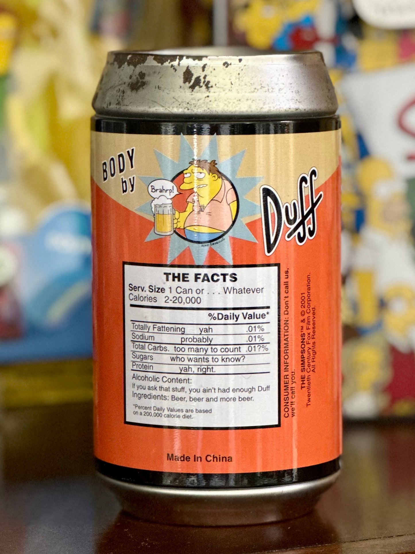 The Simpsons Duff Beer Can - Pop Culture Collectible