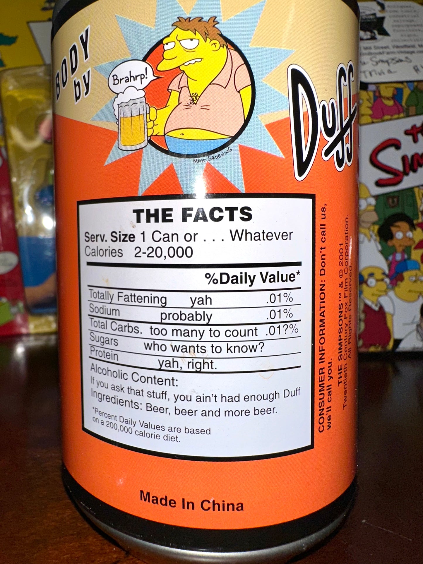 The Simpsons Duff Beer Can - Pop Culture Collectible