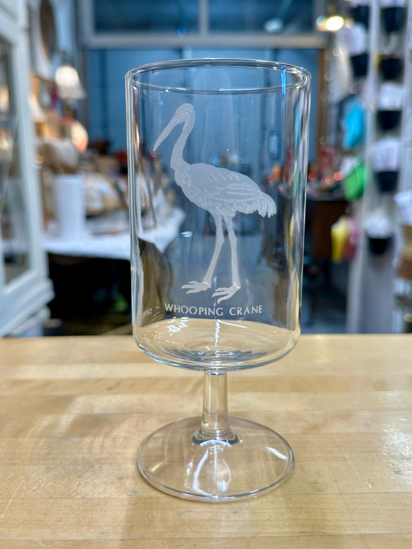 Vintage Etched Georg Jensen Wildlife Glasses – Stemmed Drinking Glasses with Animal Designs