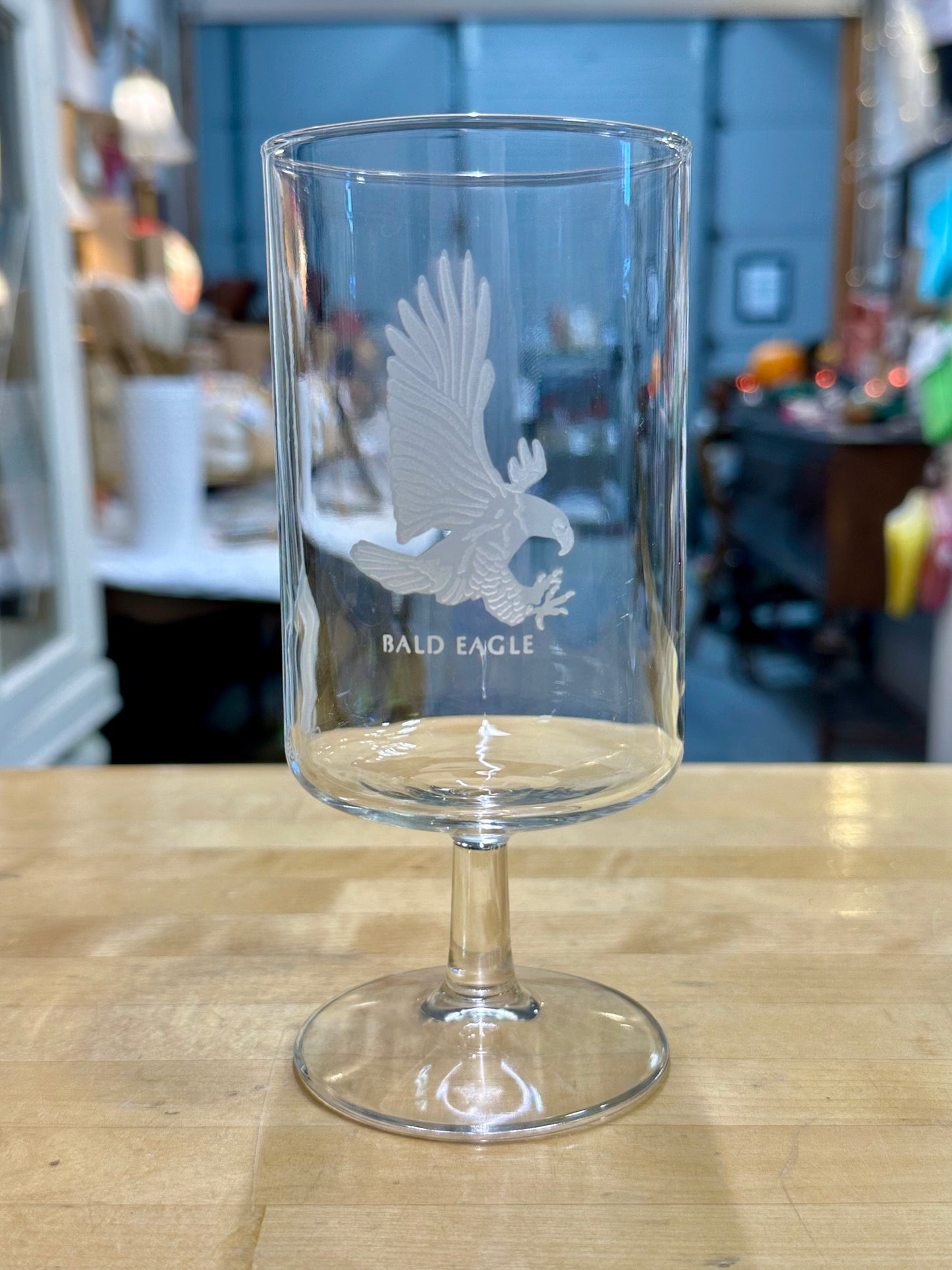 Vintage Etched Georg Jensen Wildlife Glasses – Stemmed Drinking Glasses with Animal Designs
