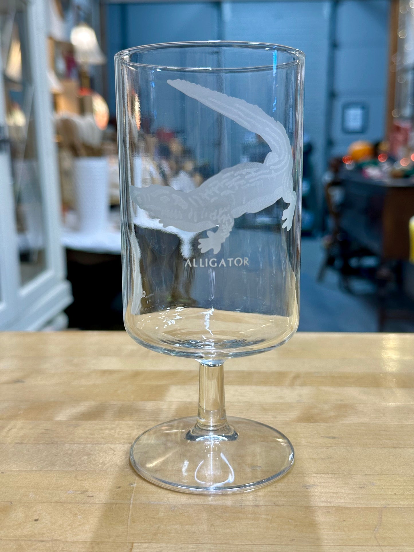 Vintage Etched Georg Jensen Wildlife Glasses – Stemmed Drinking Glasses with Animal Designs