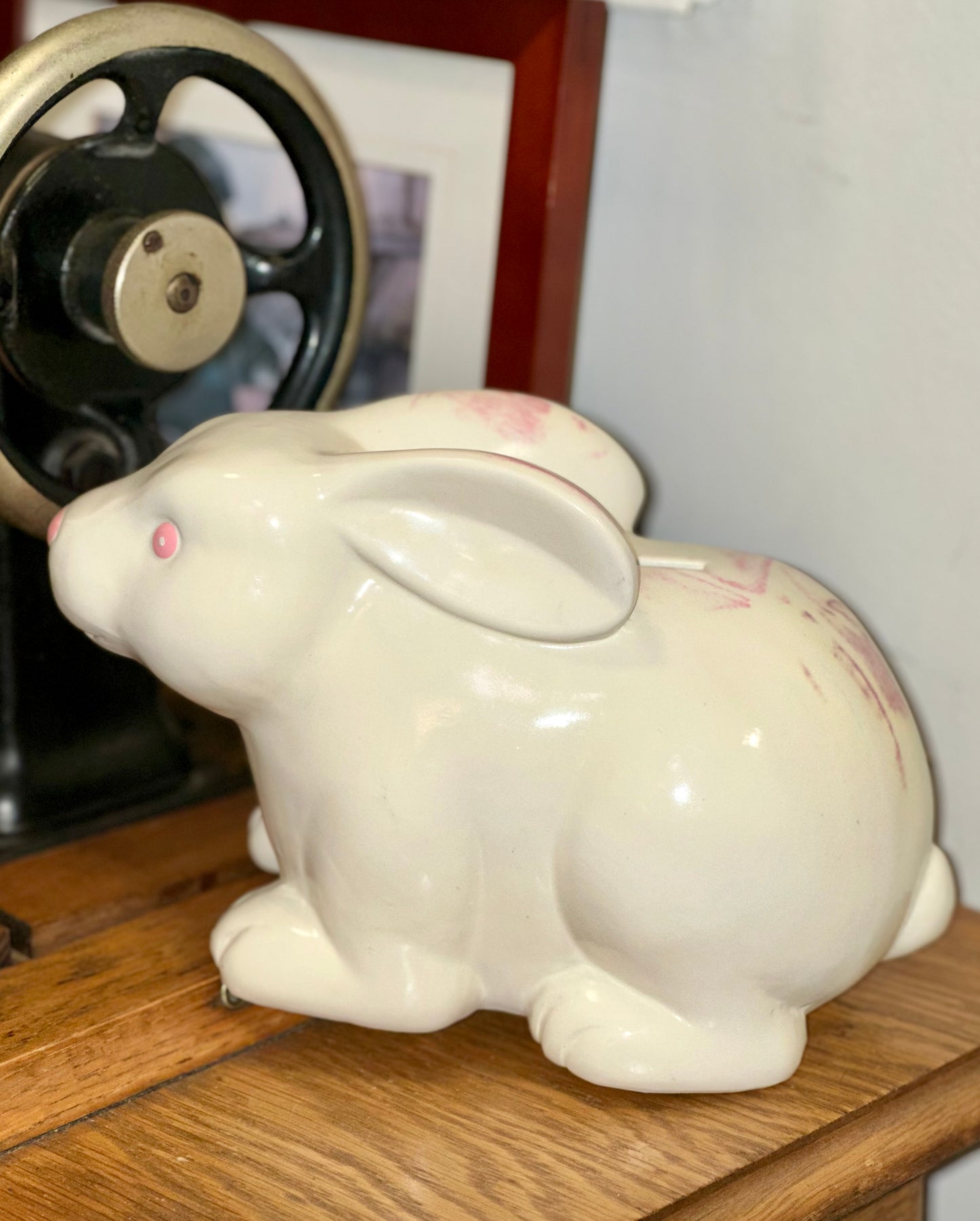 Vintage Ceramic Bunny Money Jar