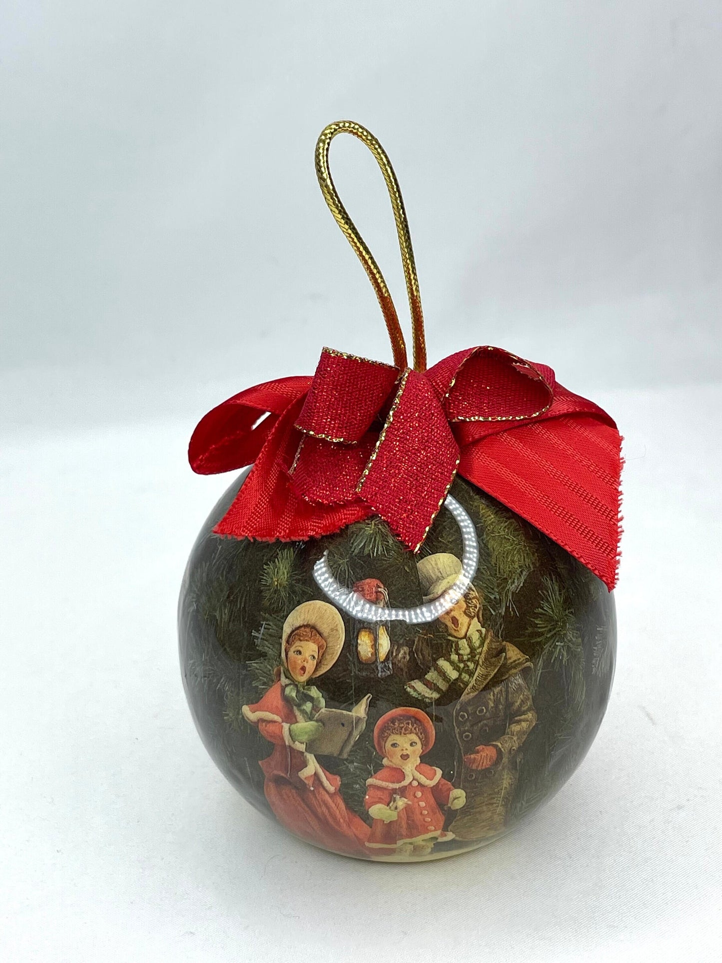 Vintage Patricia Reach Paper Mache Christmas Ornament