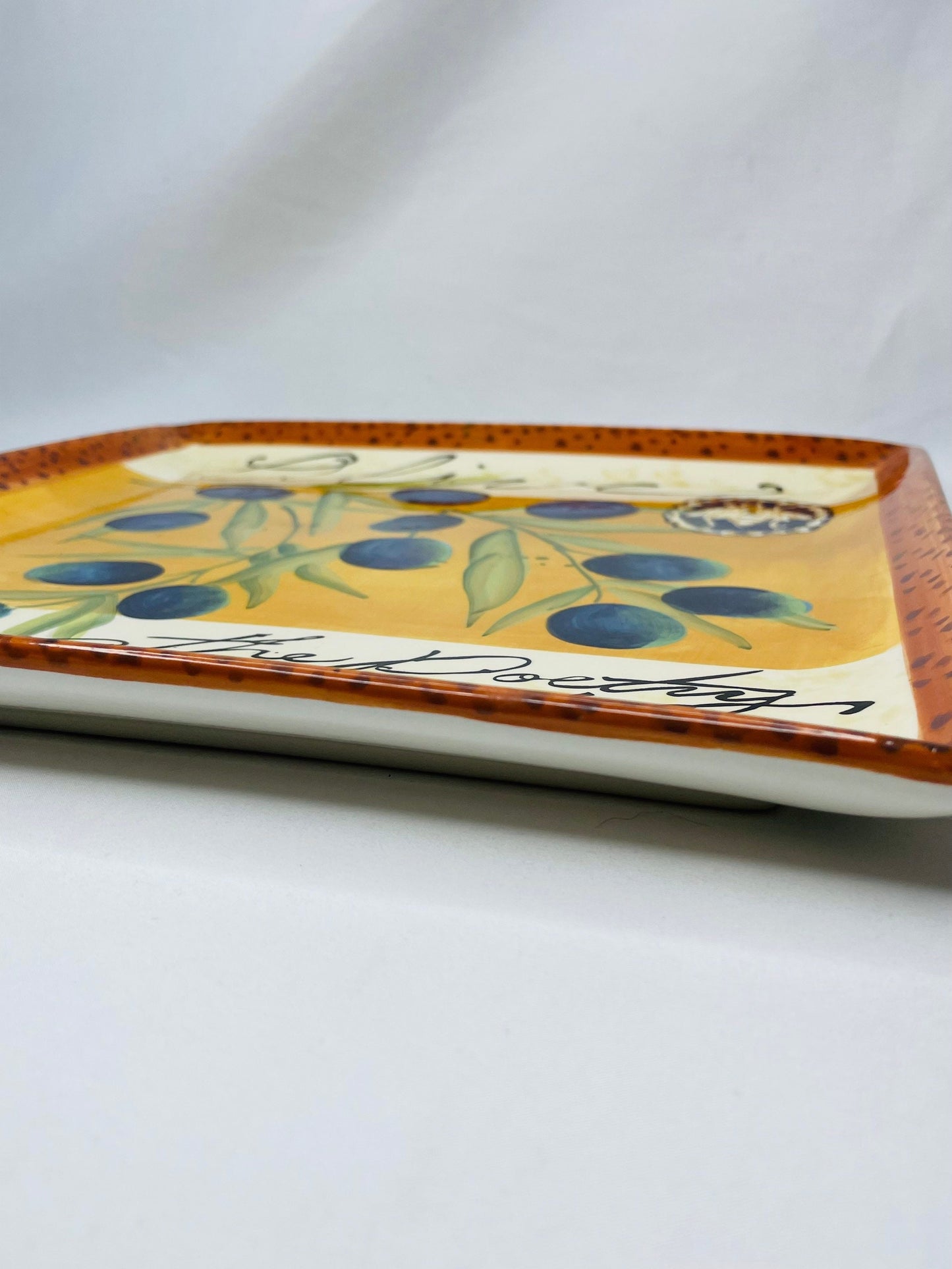 Susan Winget Certified International Painted Square Plate