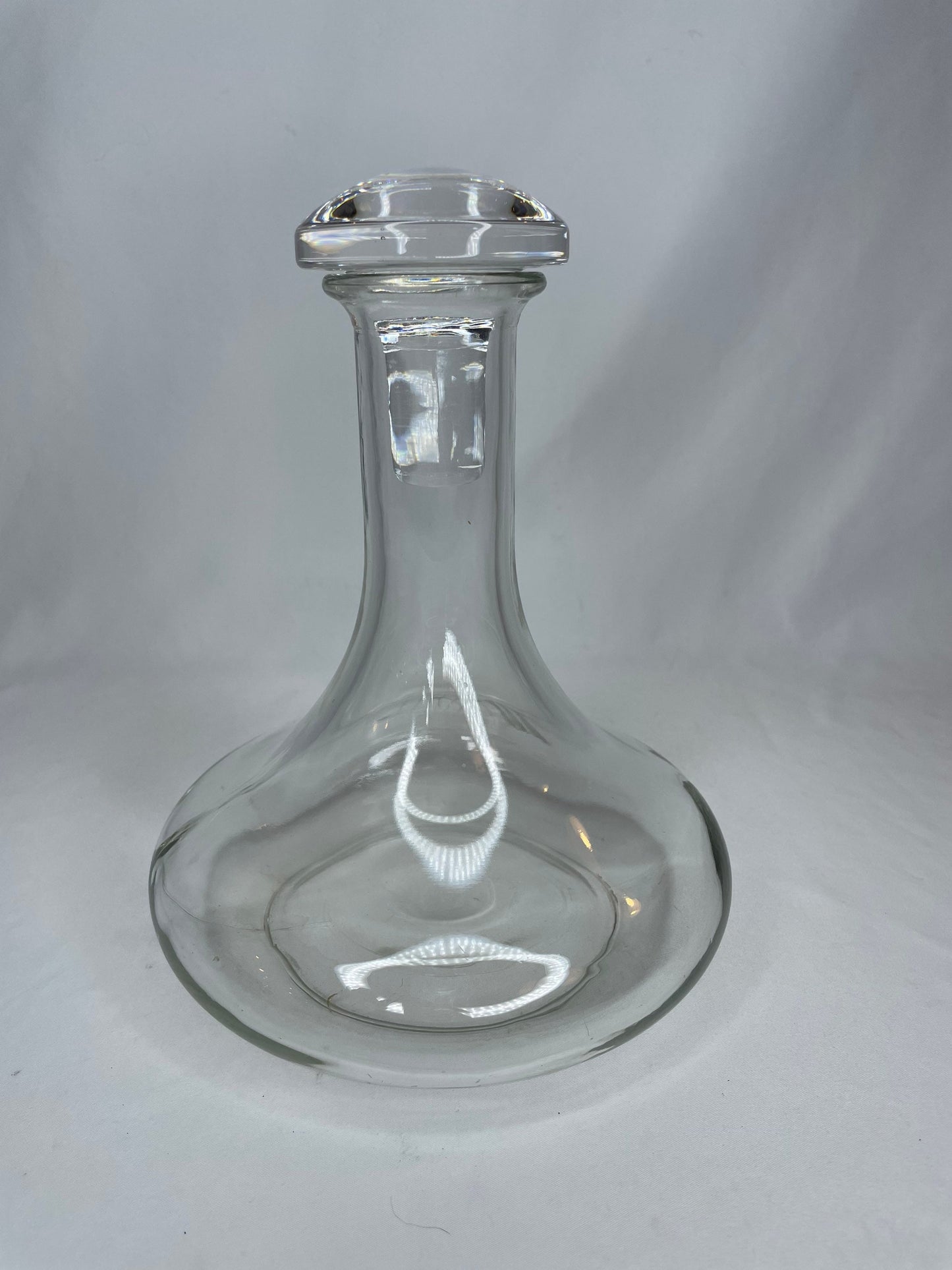 Vintage Etched Glass Nautical Decanter
