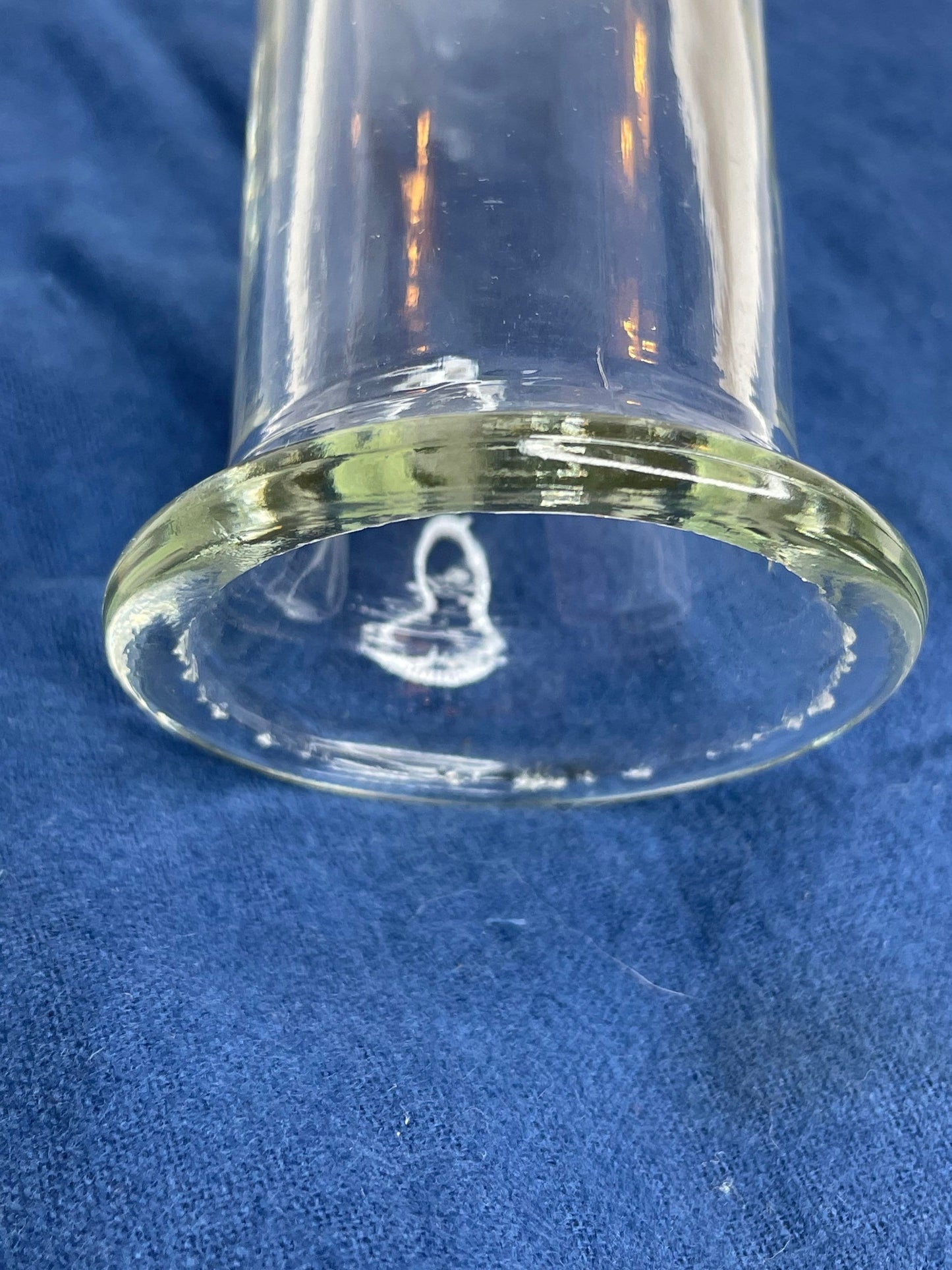 Vintage Etched Glass Nautical Decanter