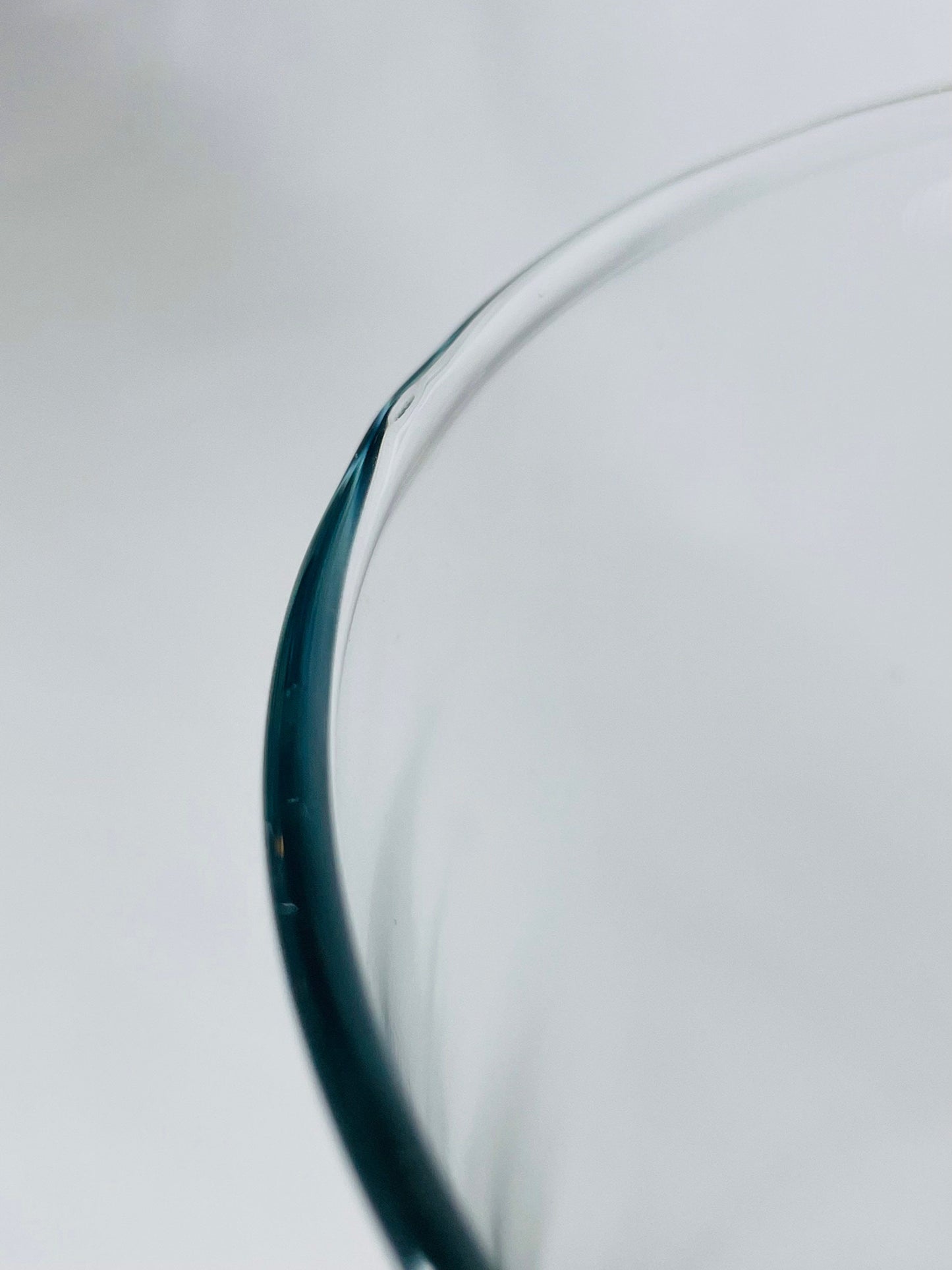 Vintage Glass Cylinder Vase (Smaller)