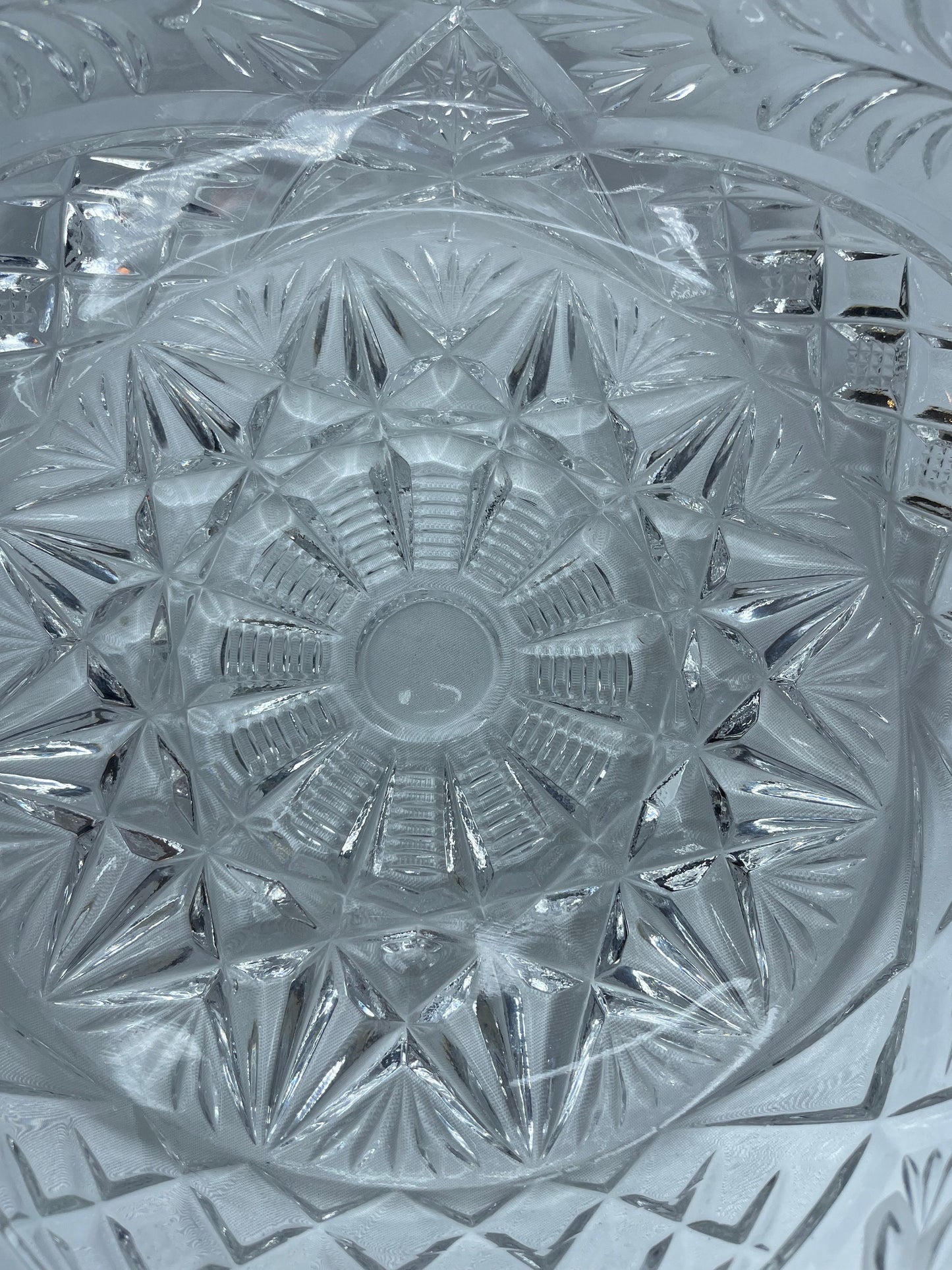 Vintage Crystal Serving Bowl/Dish