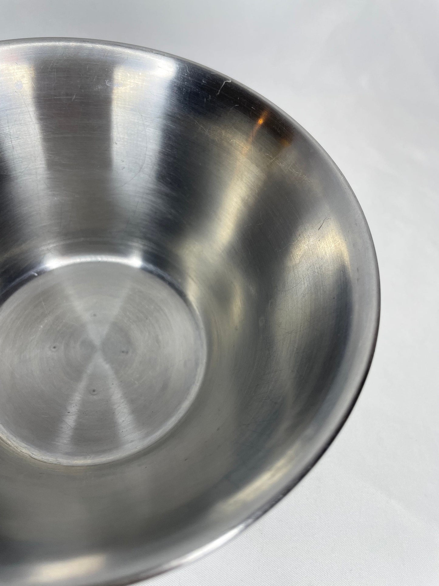 Vintage Leonard Stainless Steel Sauce/Gravy Bowl with Attached Underplate