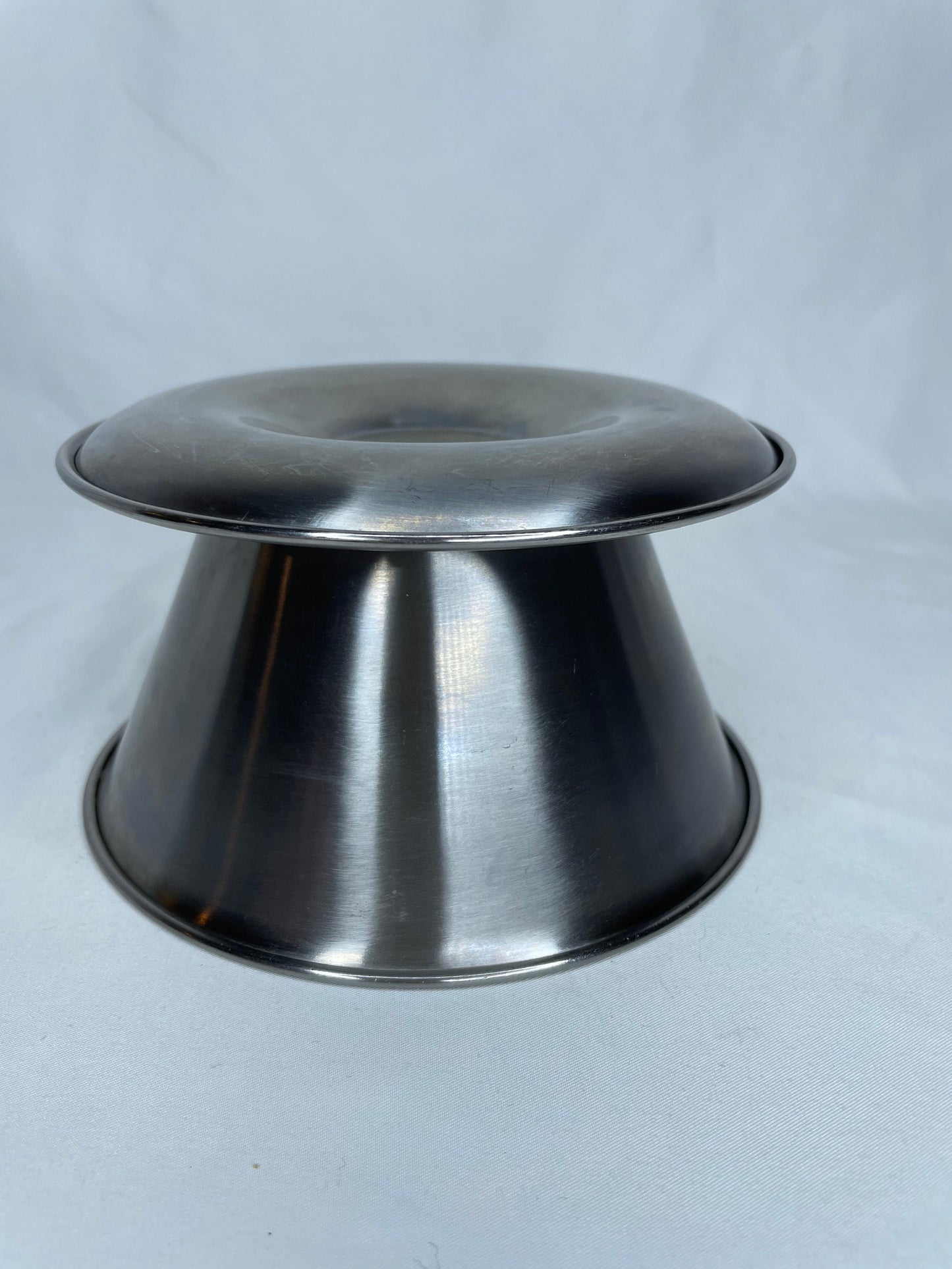 Vintage Leonard Stainless Steel Sauce/Gravy Bowl with Attached Underplate