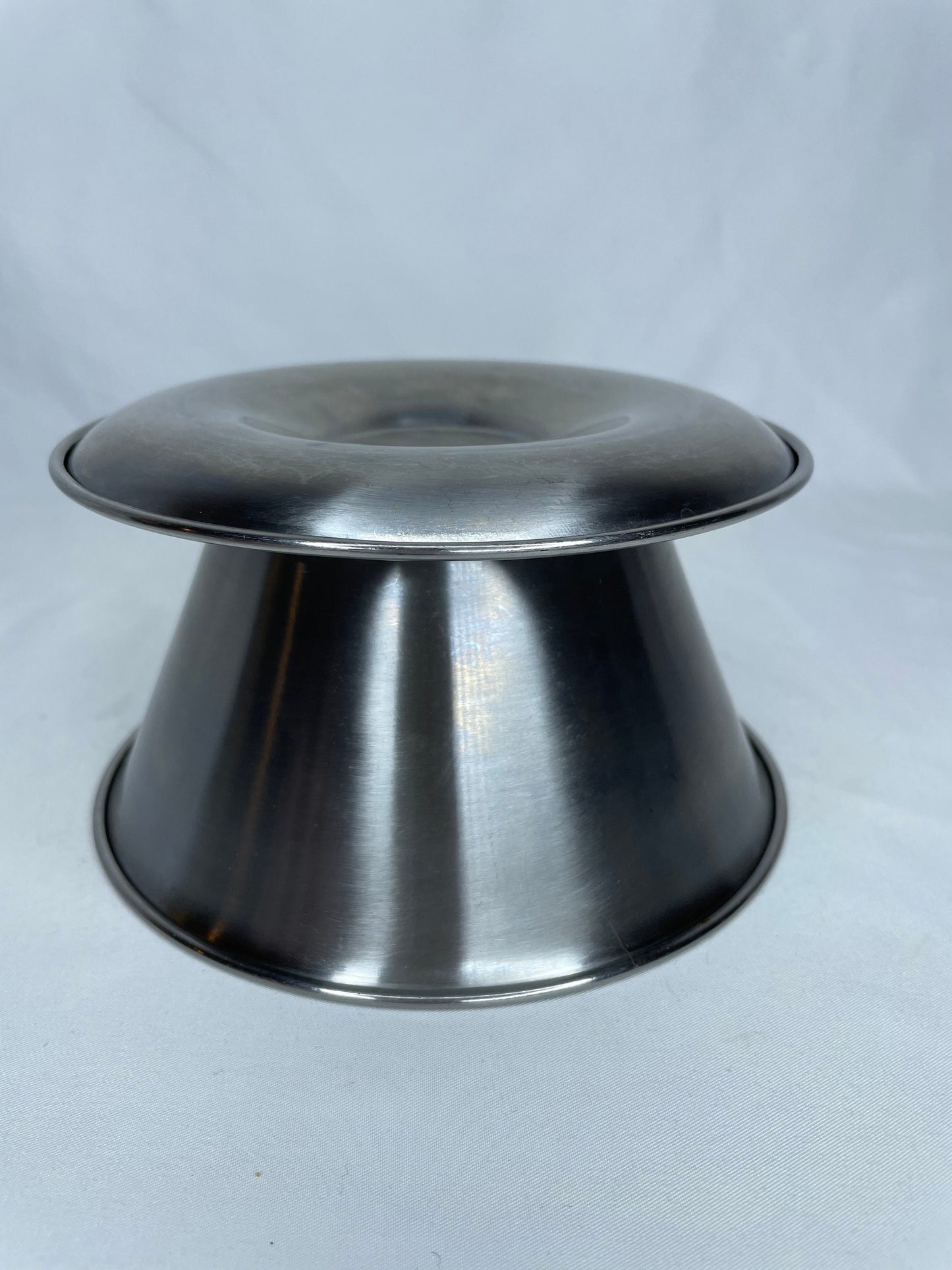 Vintage Leonard Stainless Steel Sauce/Gravy Bowl with Attached Underplate