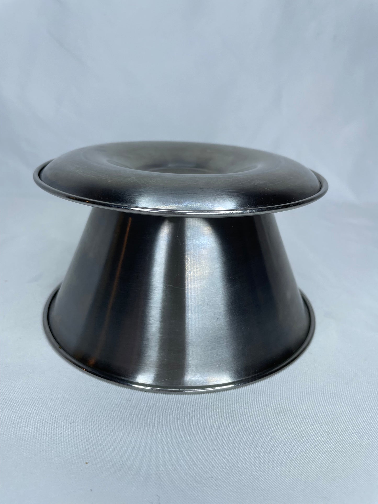 Vintage Leonard Stainless Steel Sauce/Gravy Bowl with Attached Underplate