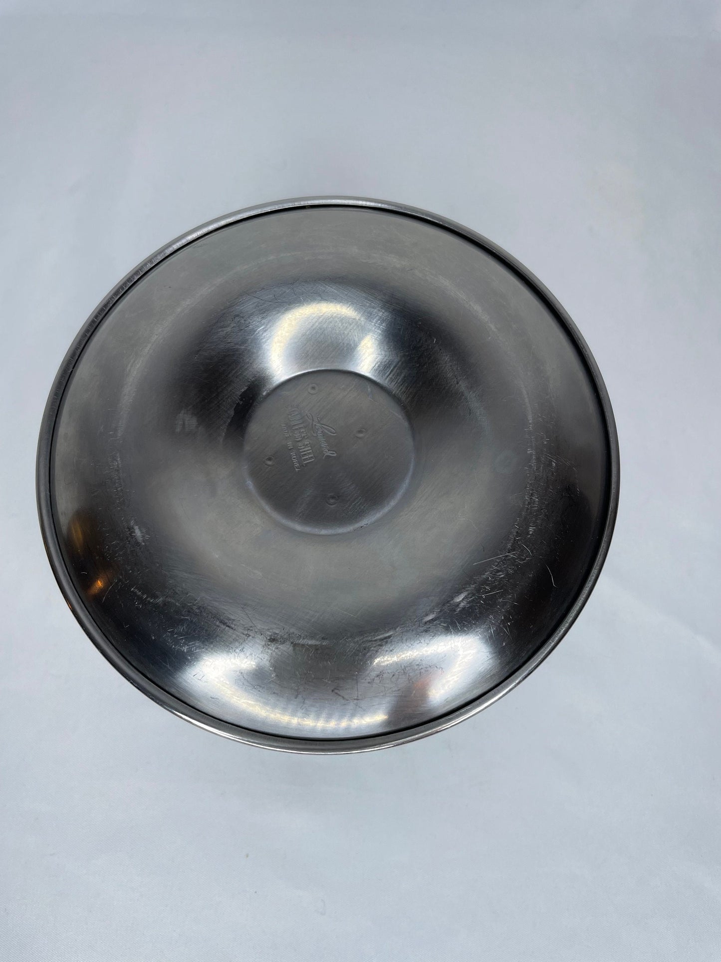 Vintage Leonard Stainless Steel Sauce/Gravy Bowl with Attached Underplate