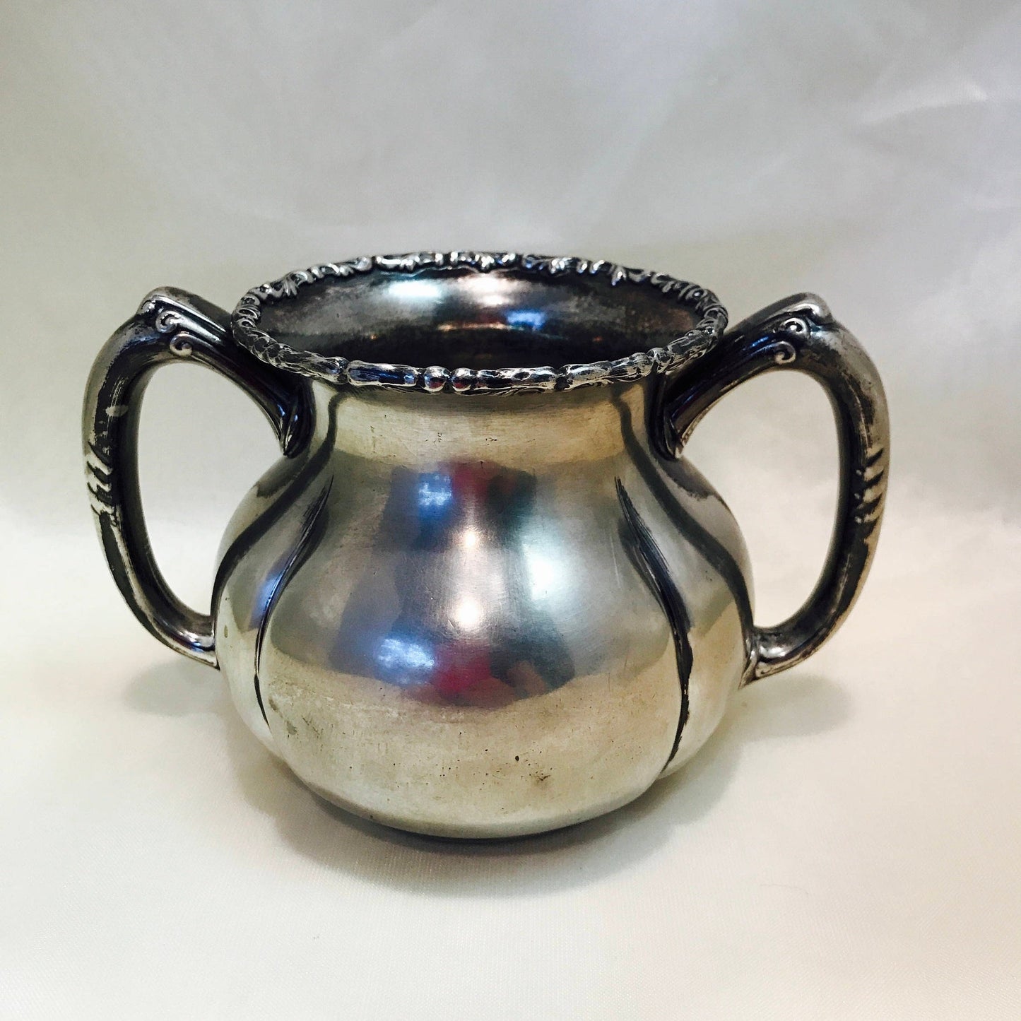 Vintage barbour silver sugar bowl