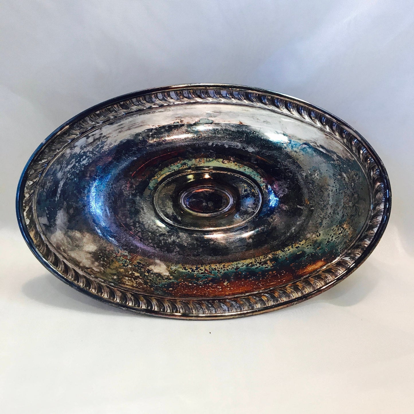 1950's silver-plated gravy boat