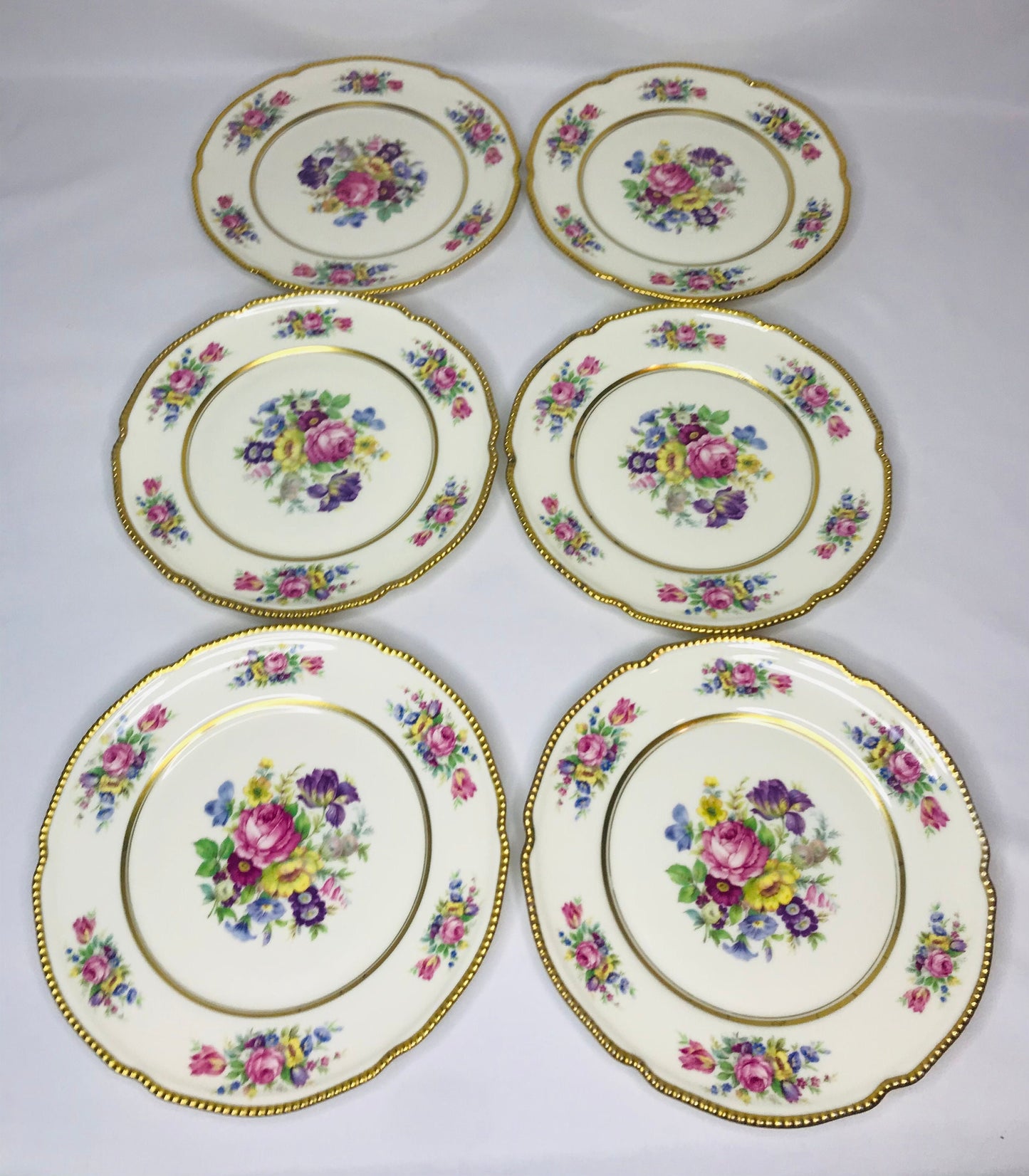 Castleton china castleton rose salad plates set of 6