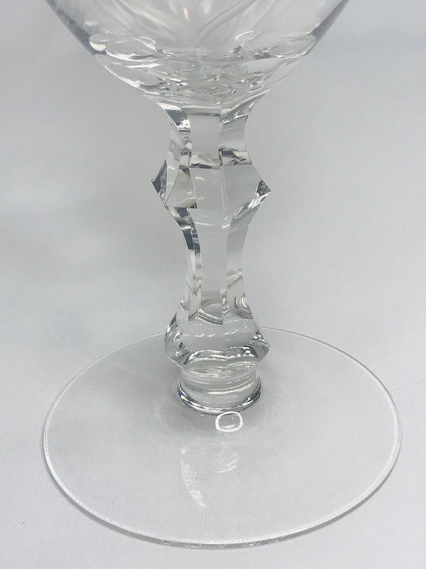 Burgverein v königstein large etched wine glass