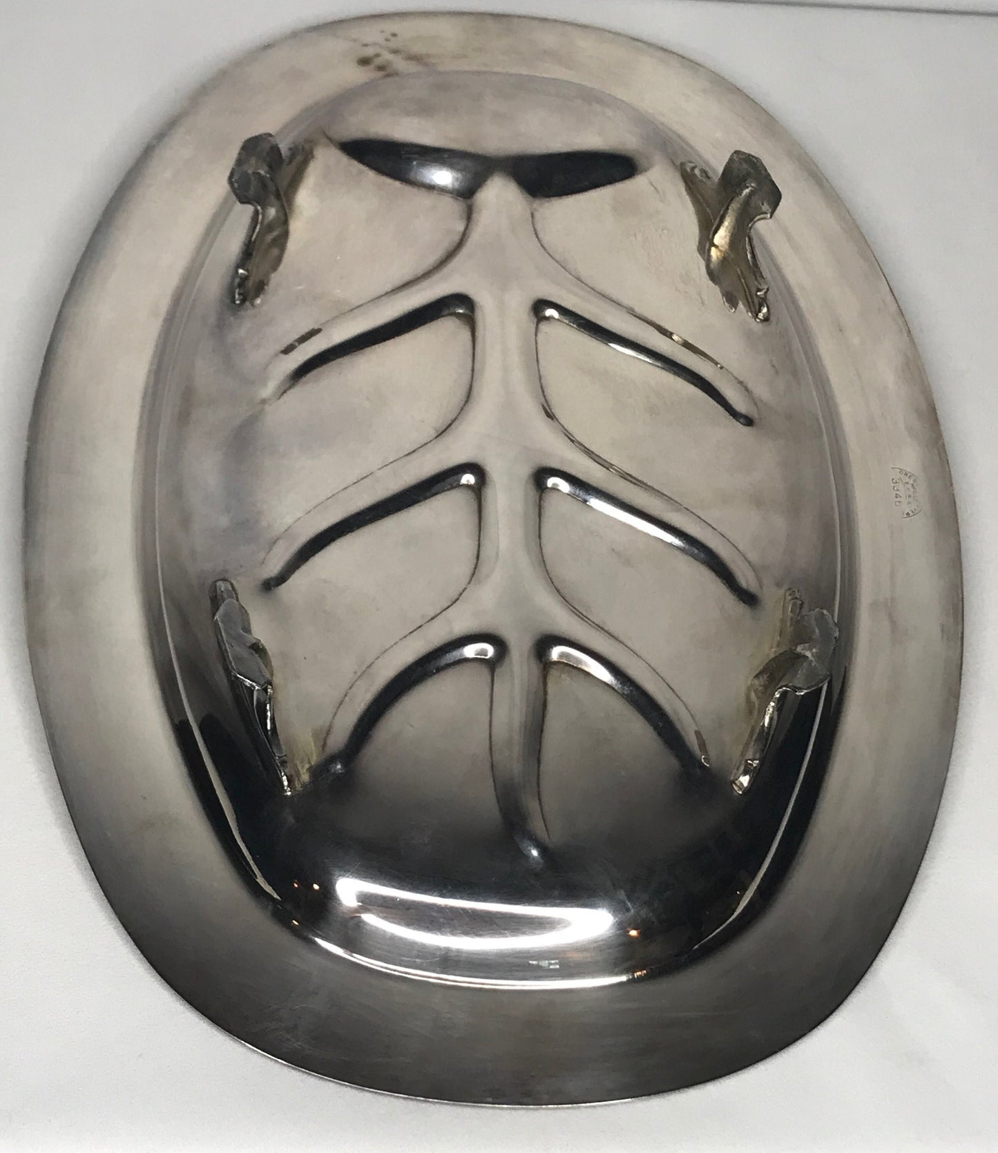 Crescent silver footed meat platter/tray silver plated e.p.n.s. 3346