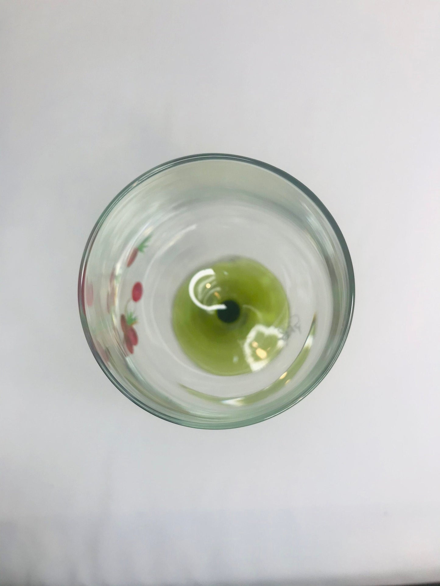 Hand-painted chickadee wine/water/juice glass by sms