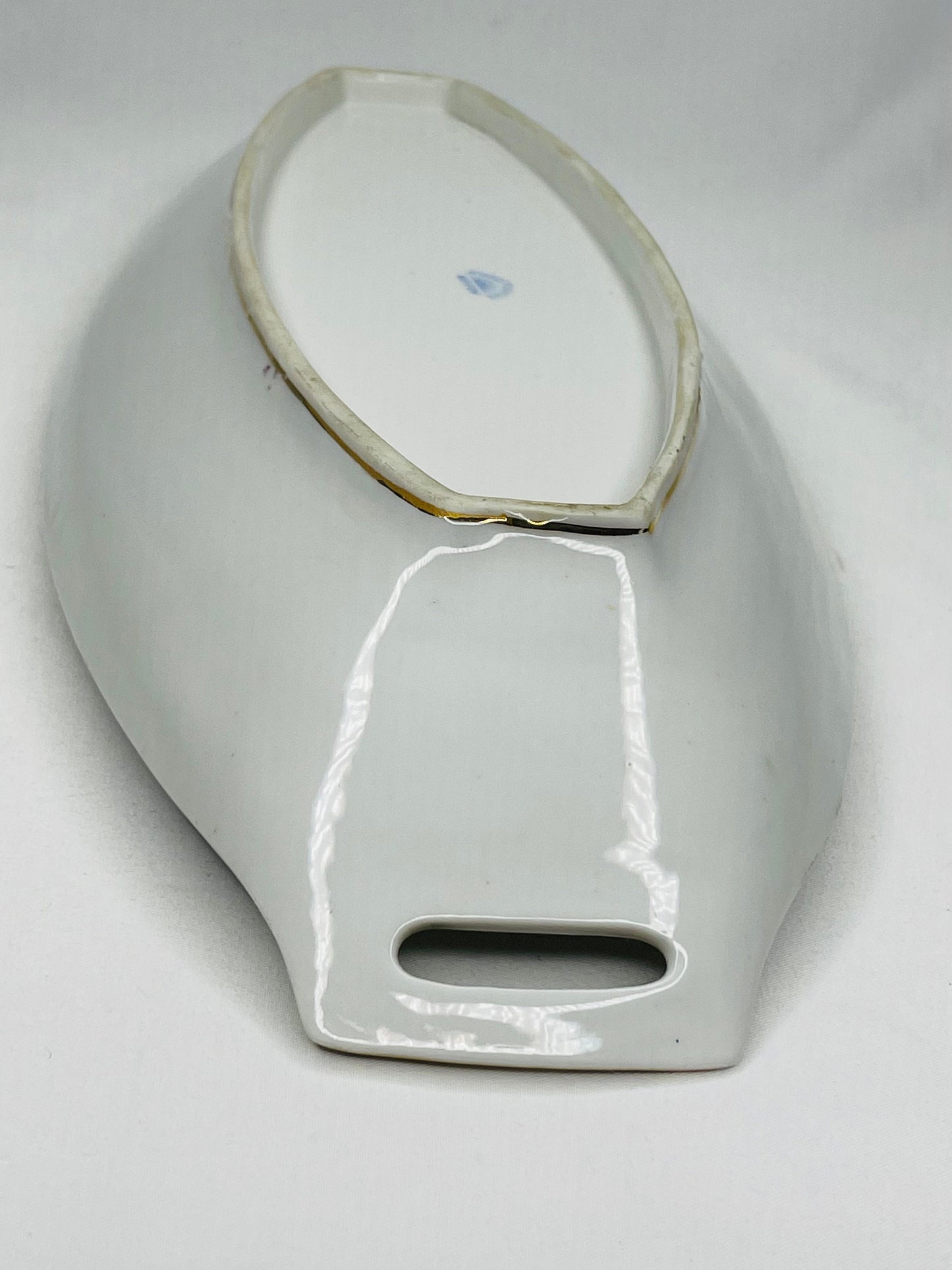 Nippon Hand Painted Oval Bread Serving Tray/Celery Dish with 4 Dipping Trays