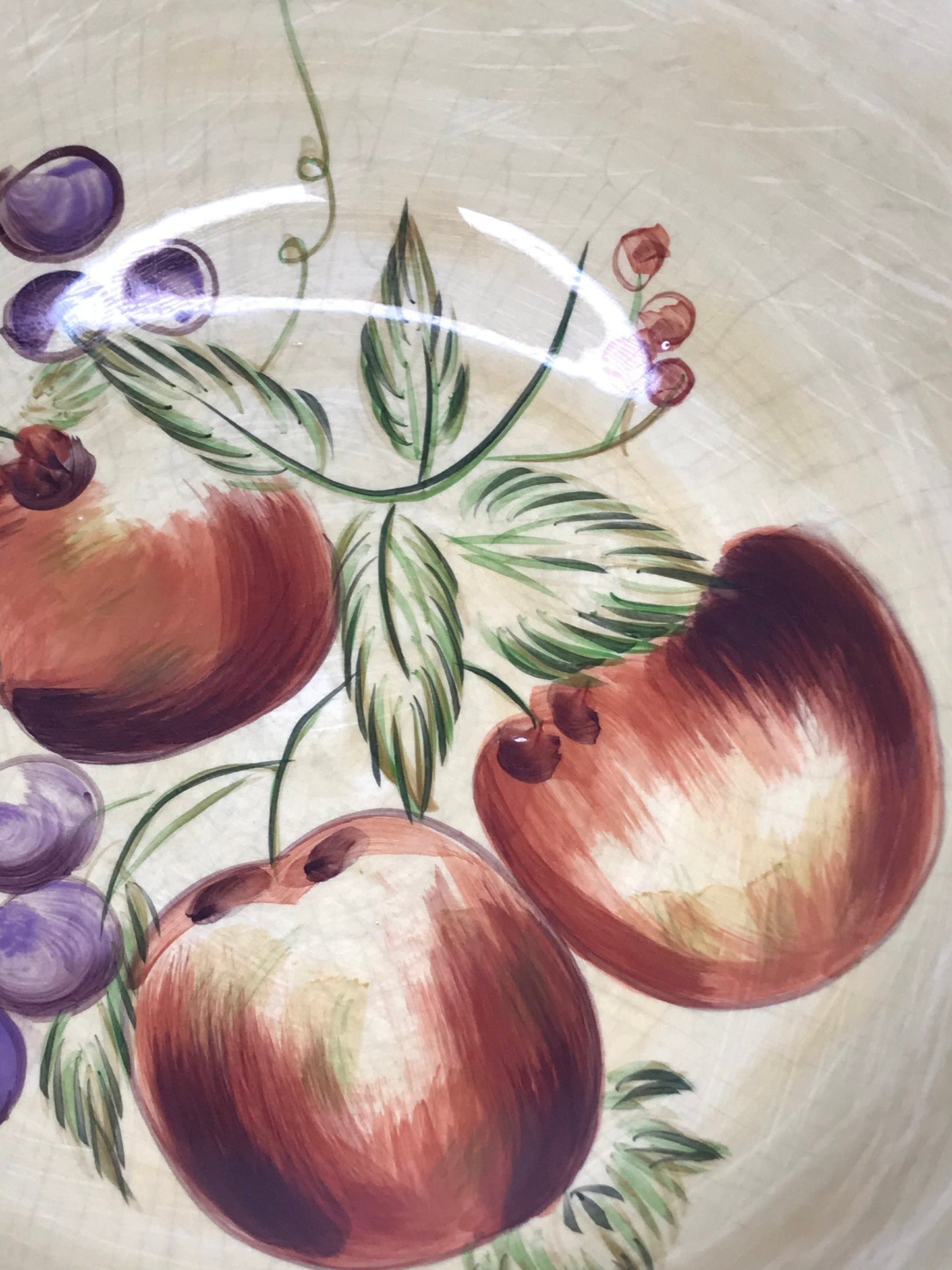Sakura “victoria” earthenware large serving bowl