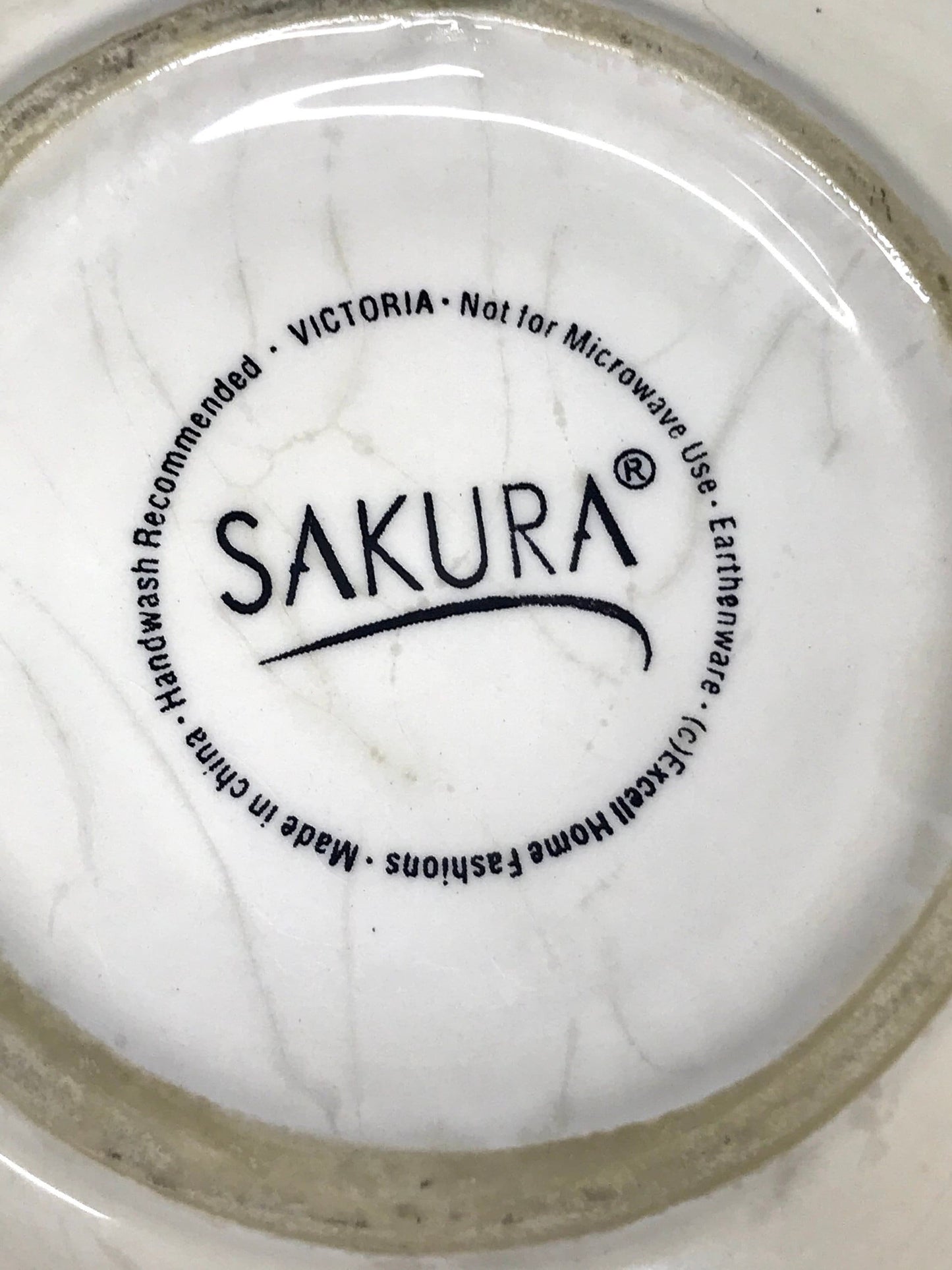 Sakura “victoria” earthenware large serving bowl