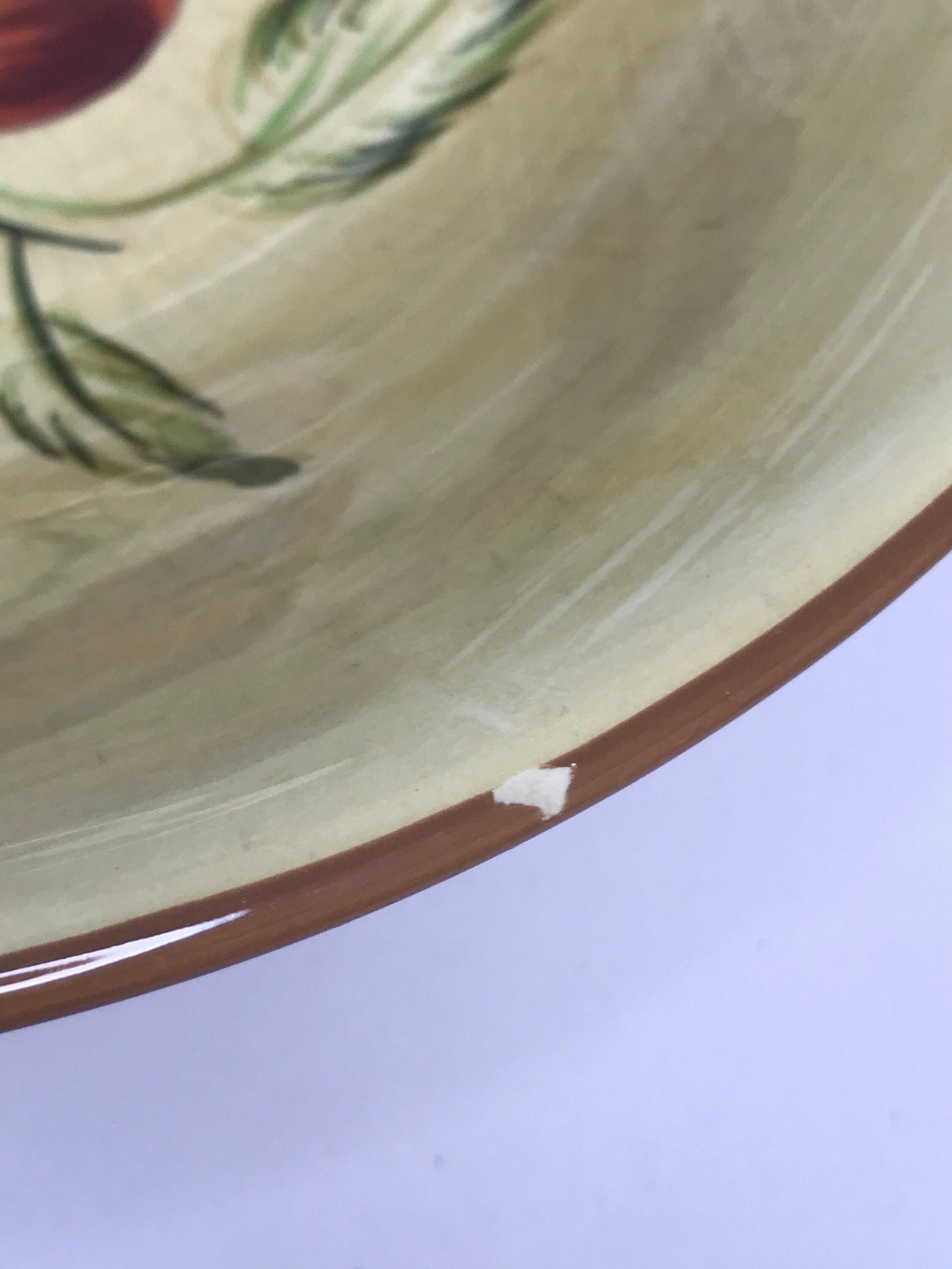 Sakura “victoria” earthenware large serving bowl