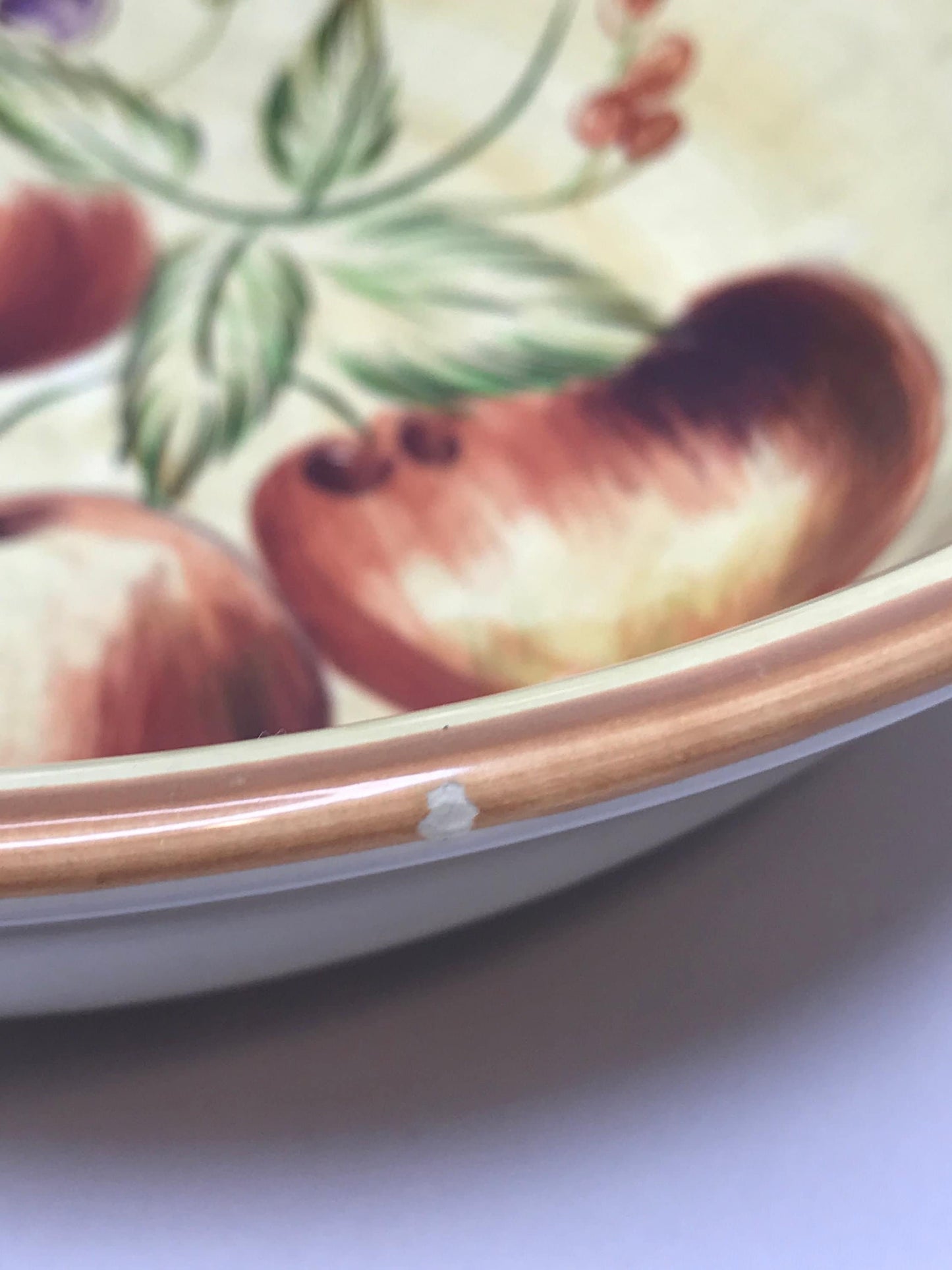 Sakura “victoria” earthenware large serving bowl