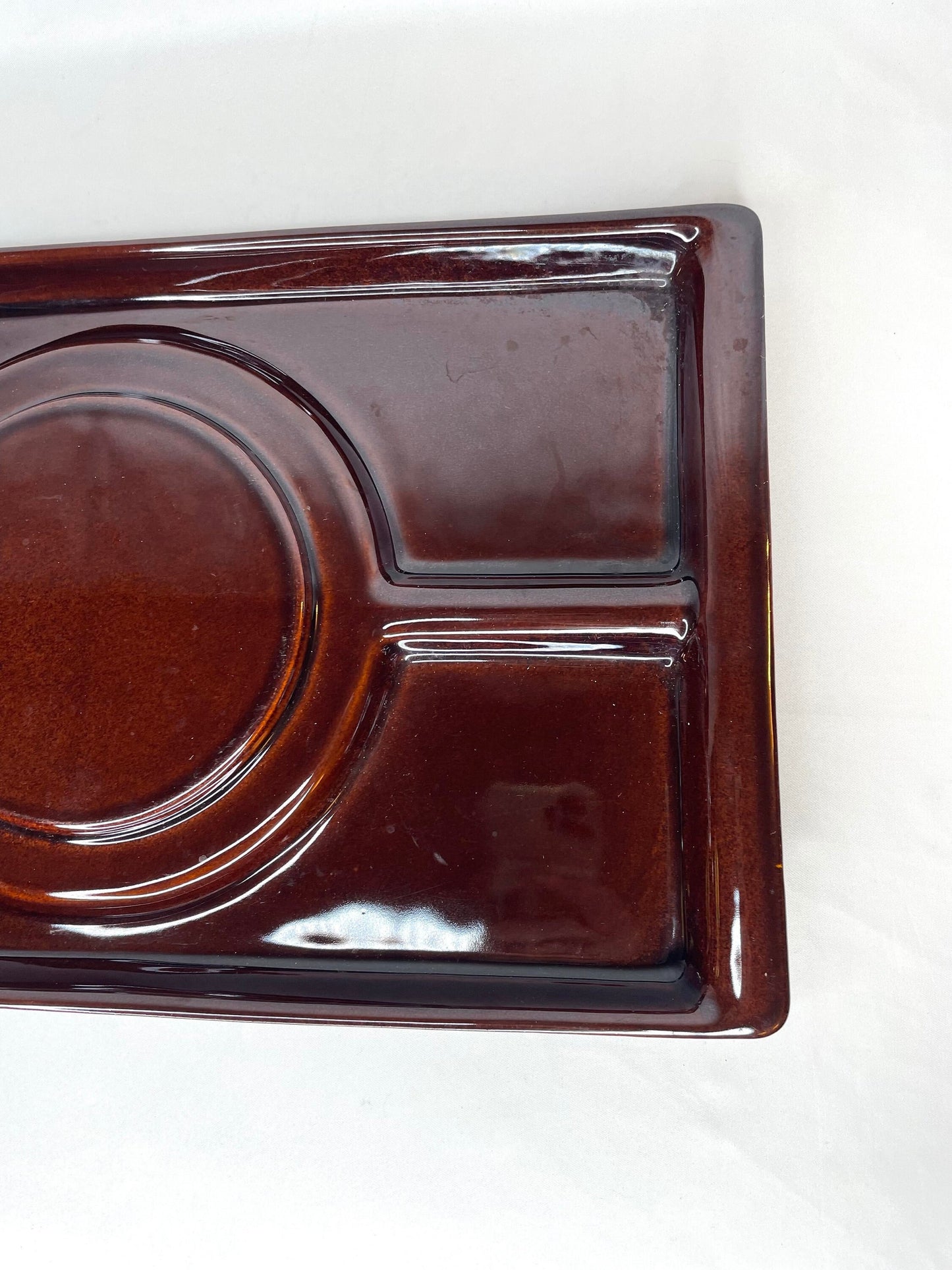 Pfaltzkraft Cheese ’N Cracker Dark Brown Serving Tray USA