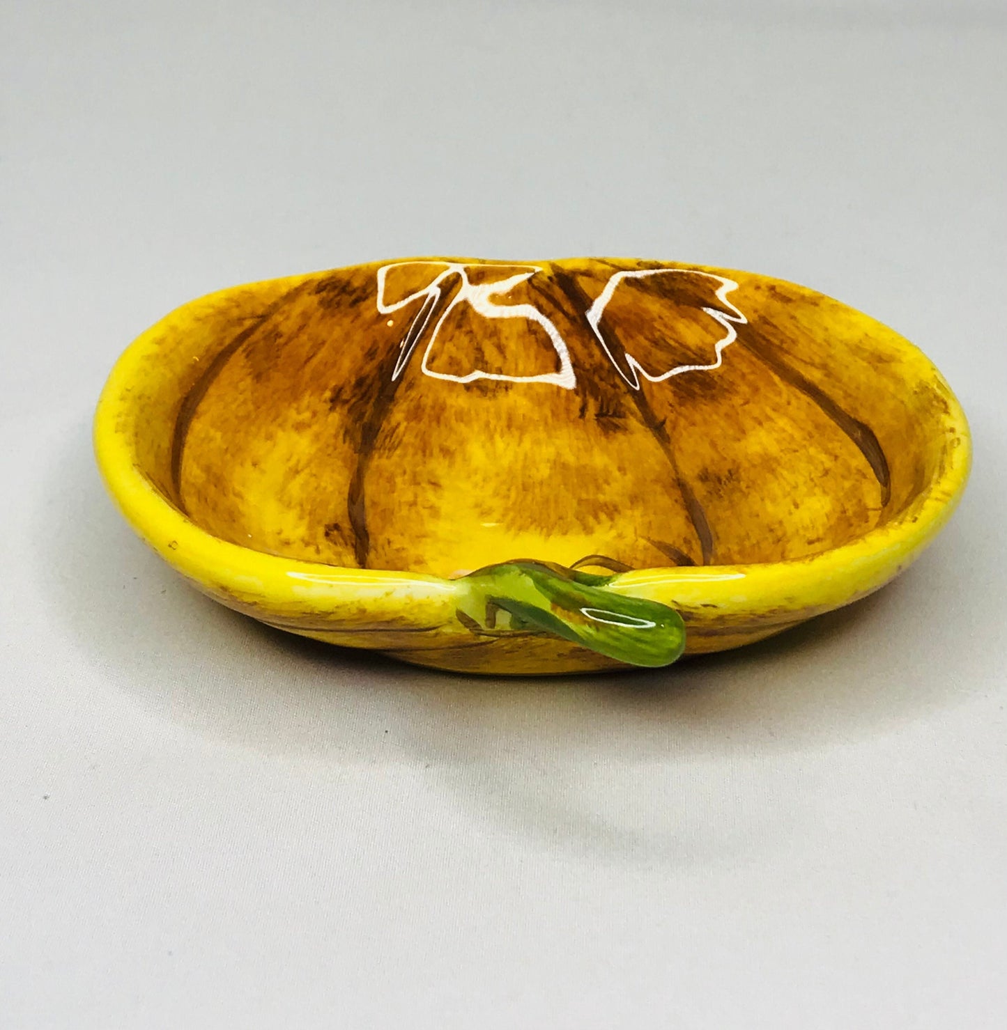 Tabletops lifetsyles charlotte hand painted pumpkin dish