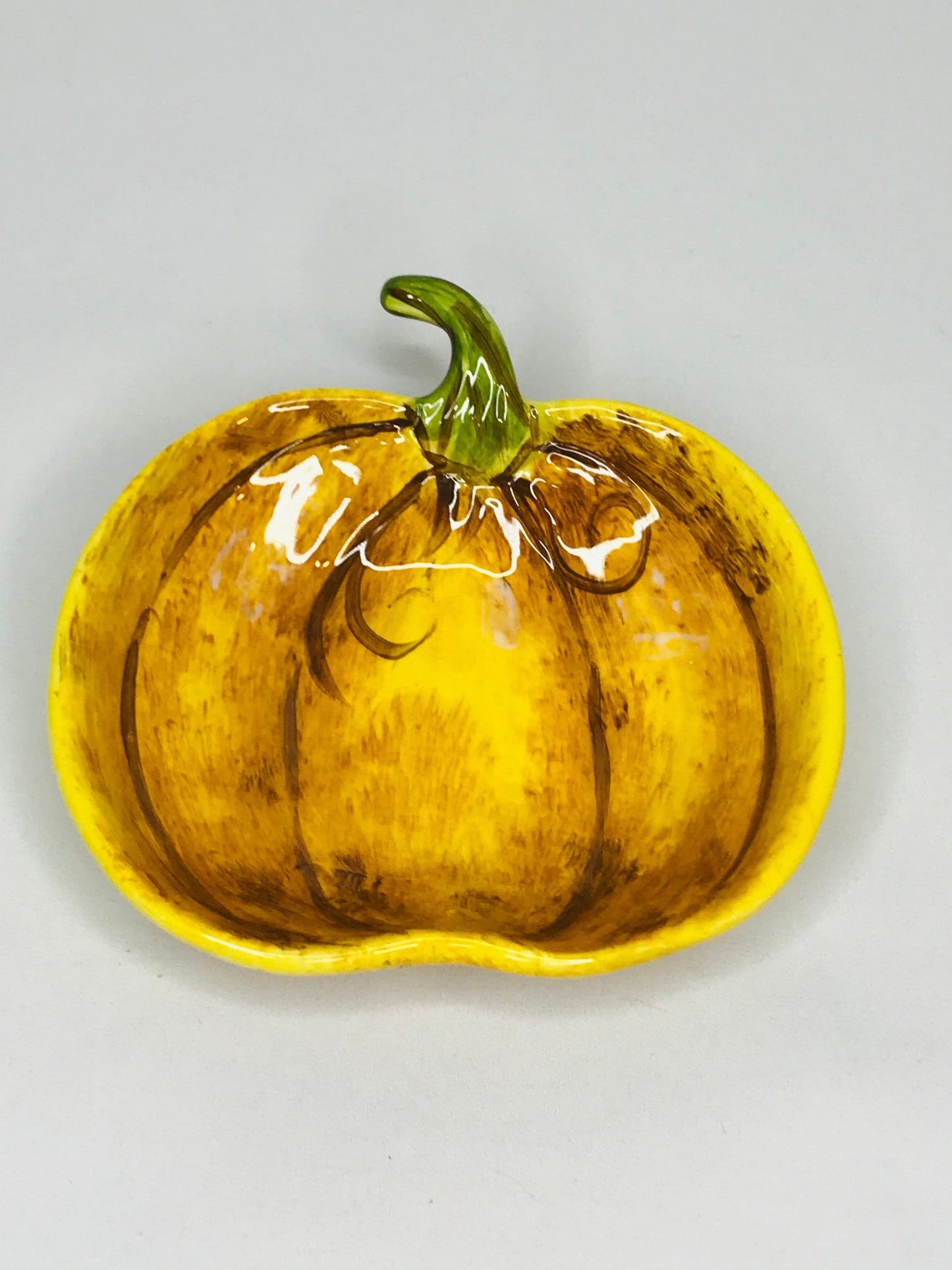 Tabletops lifetsyles charlotte hand painted pumpkin dish