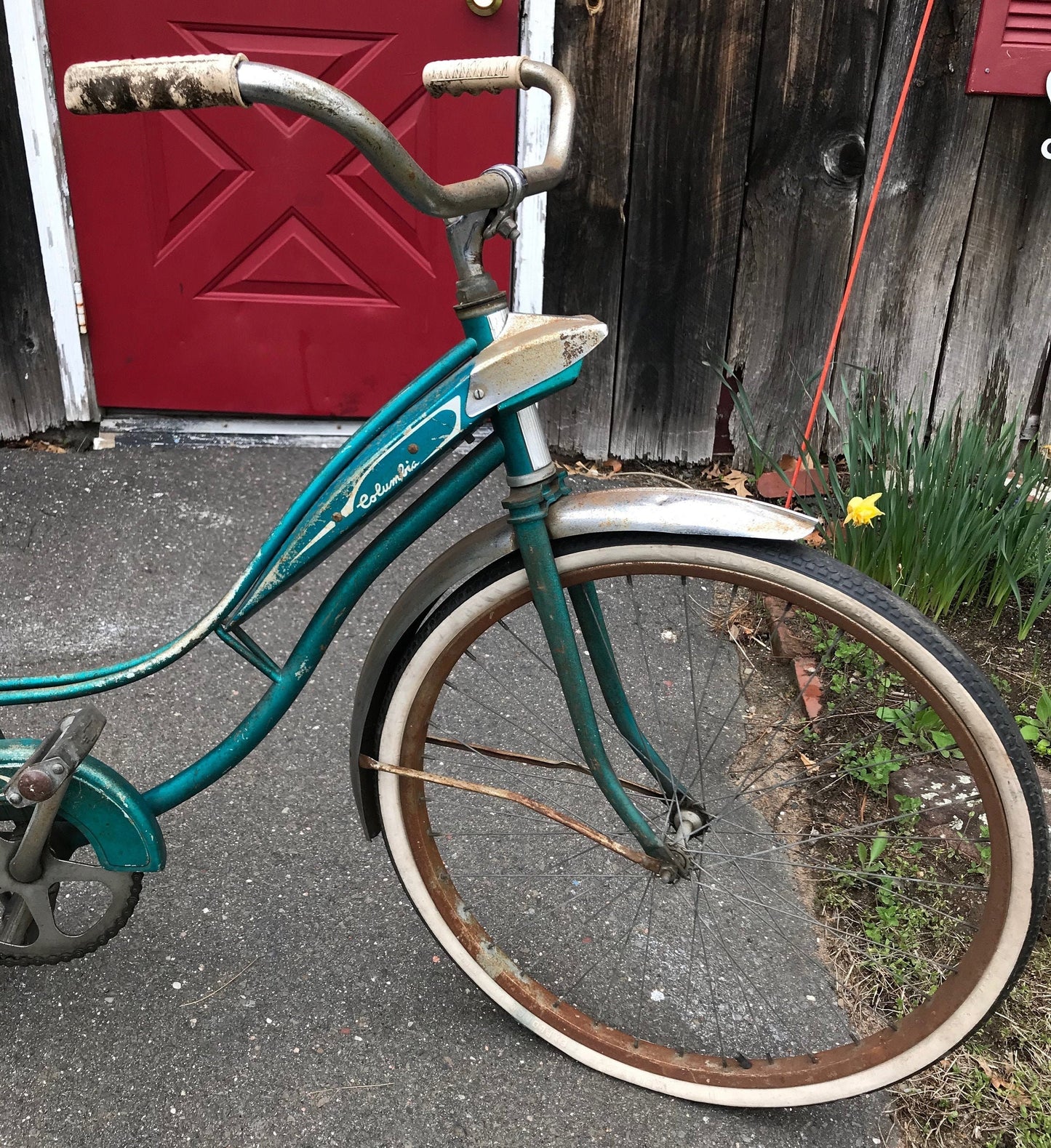 Retro 1960's Women's Columbia Firebolt Green Bike