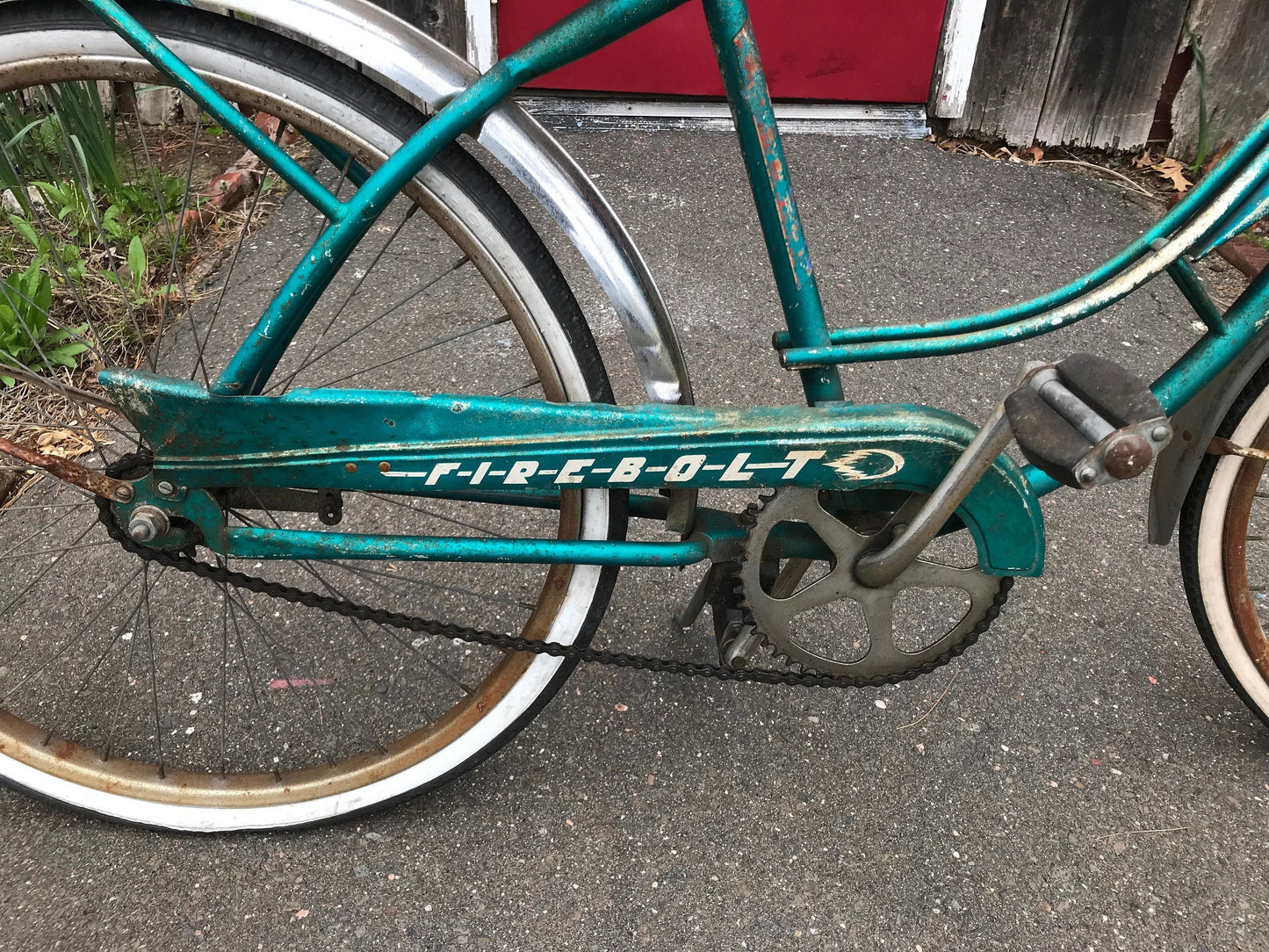 Retro 1960's Women's Columbia Firebolt Green Bike