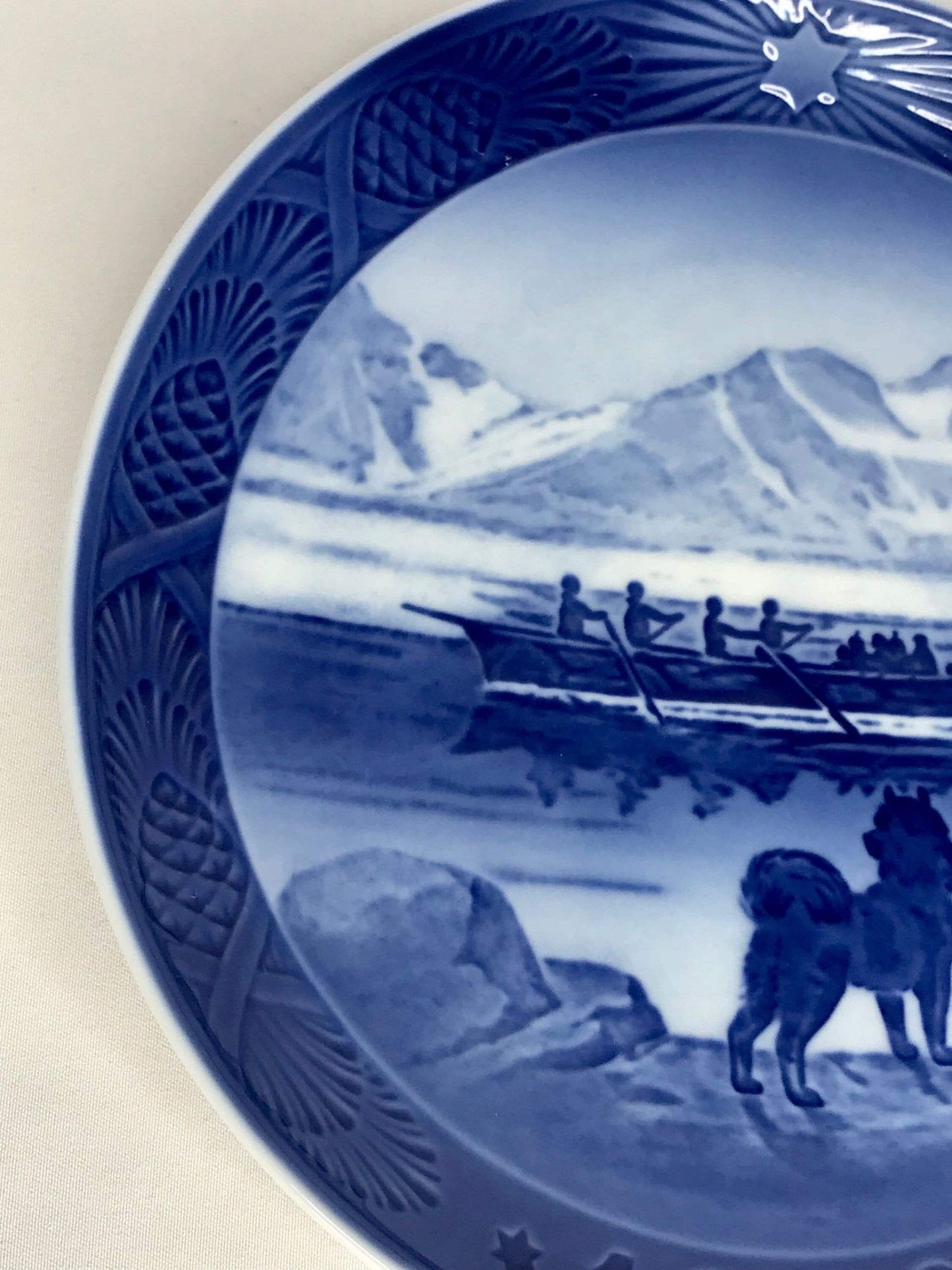 Royal copenhagen denmark kia lange the last umiak plate
