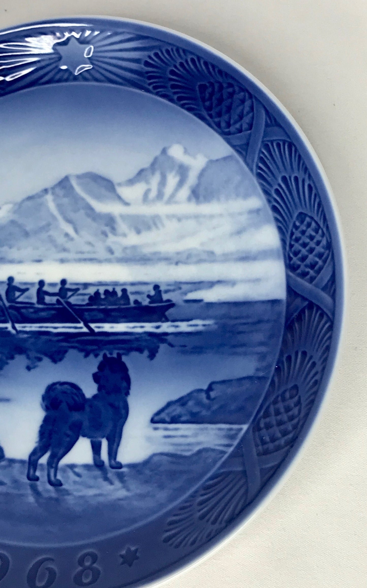Royal copenhagen denmark kia lange the last umiak plate