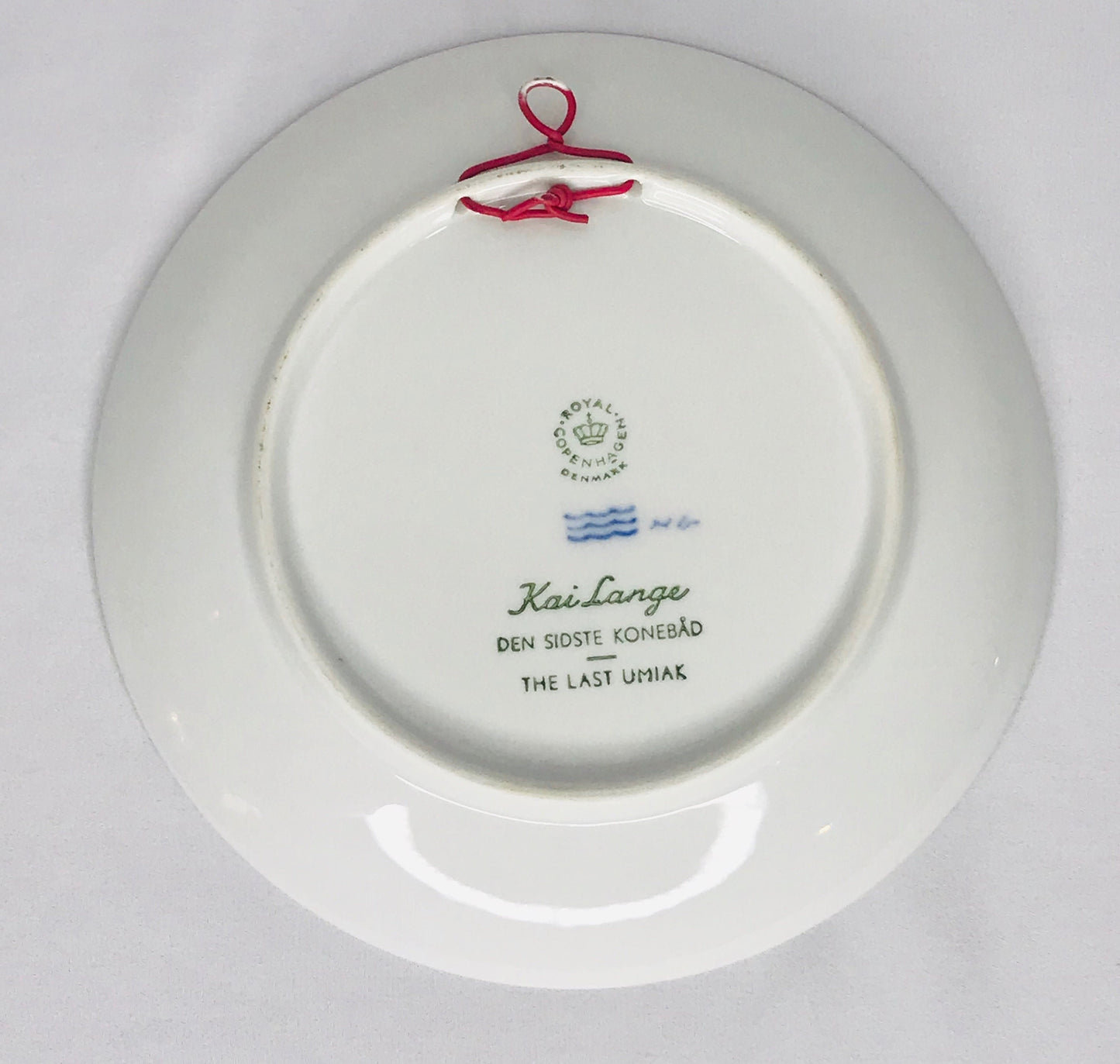 Royal copenhagen denmark kia lange the last umiak plate