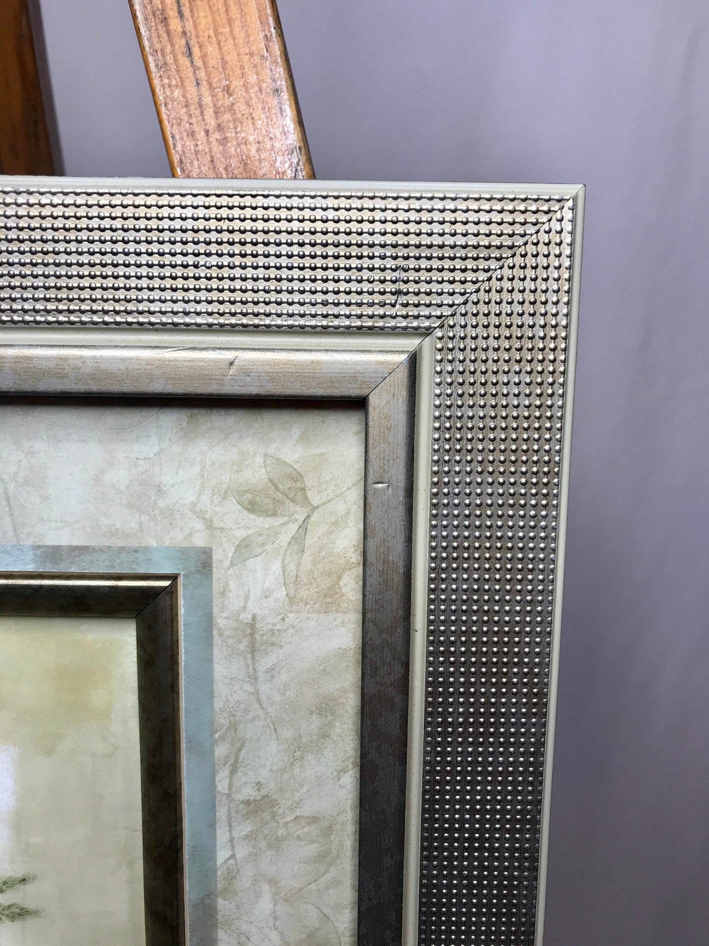 Matted fern design by cynthia coulter/ glass framed picture/wall decor (t)