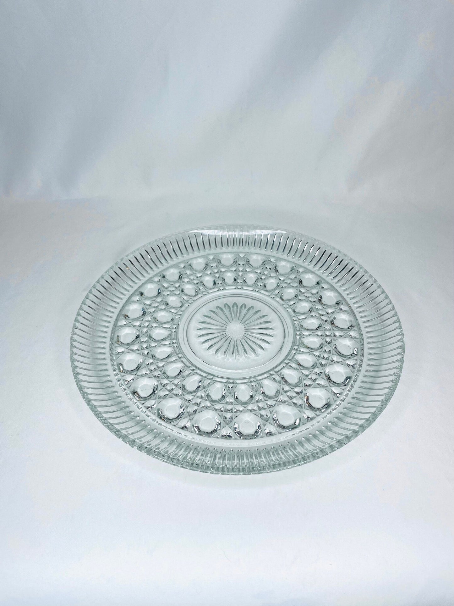 Antique Decorative Glass Serving Dish/Serving Platter