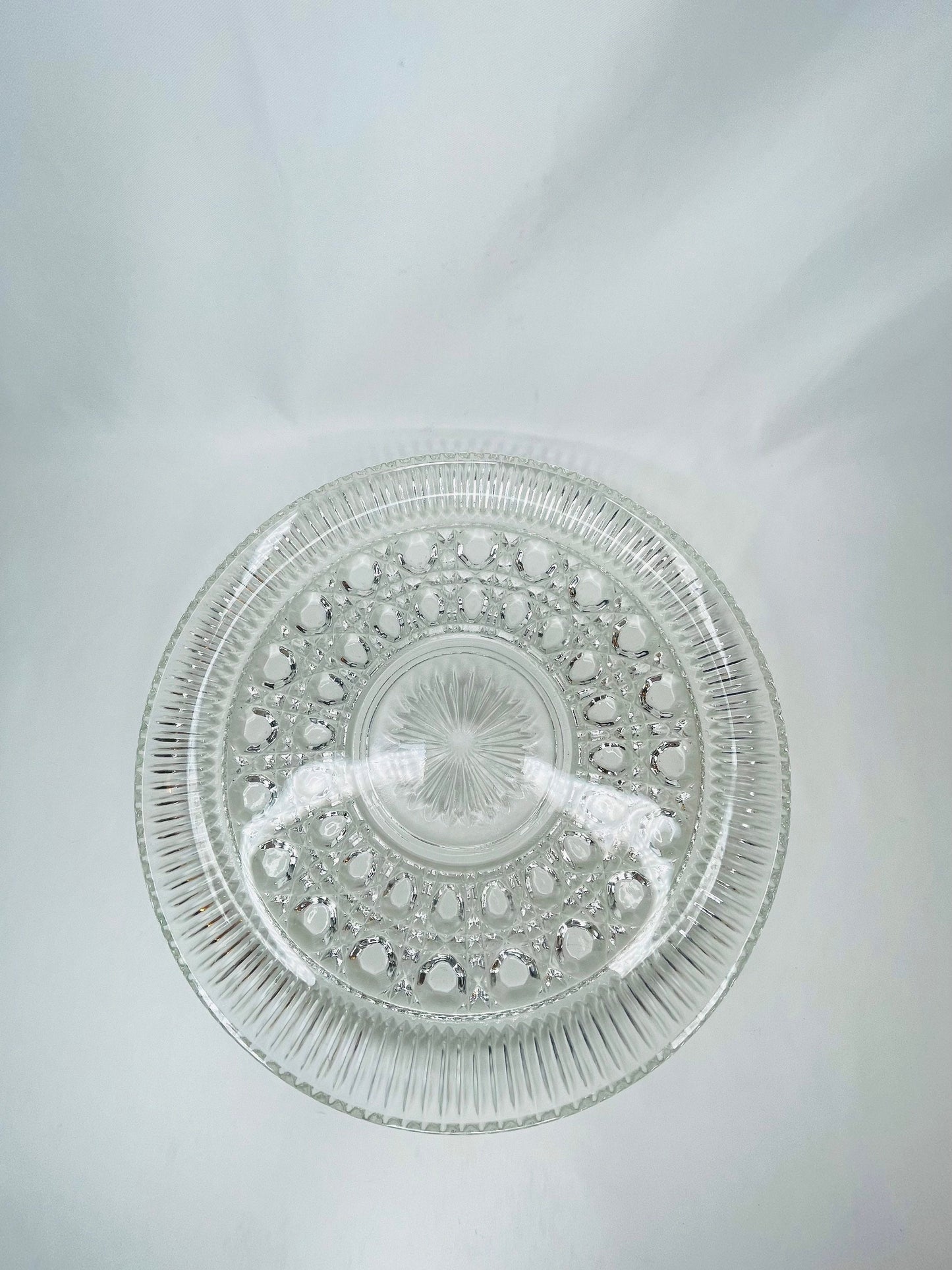 Antique Decorative Glass Serving Dish/Serving Platter