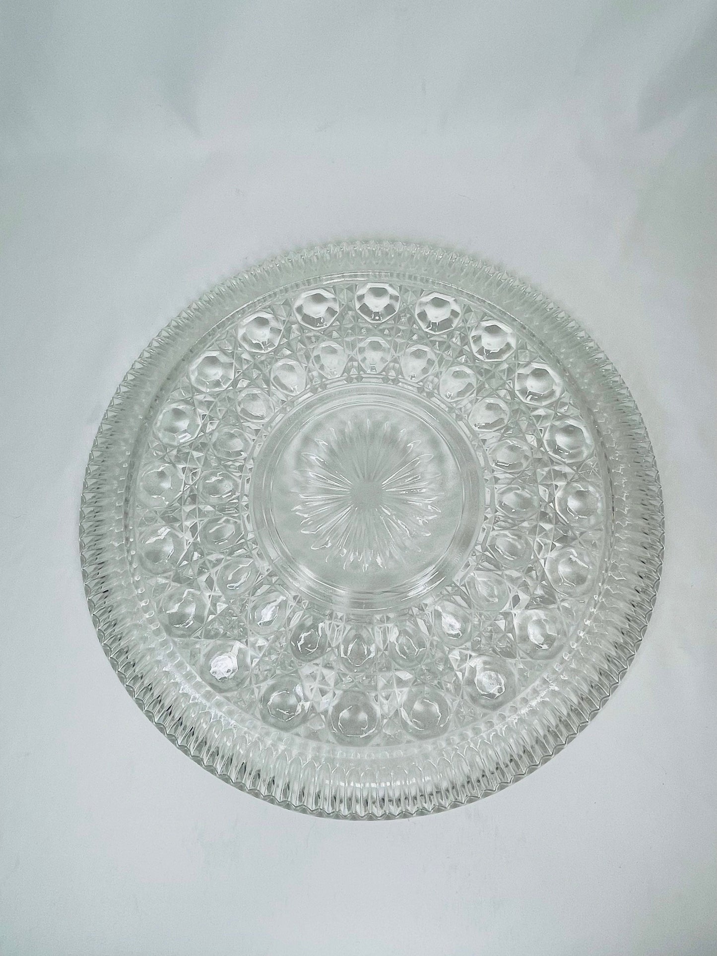 Antique Decorative Glass Serving Dish/Serving Platter