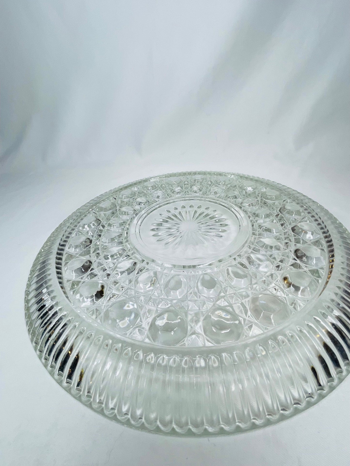 Antique Decorative Glass Serving Dish/Serving Platter